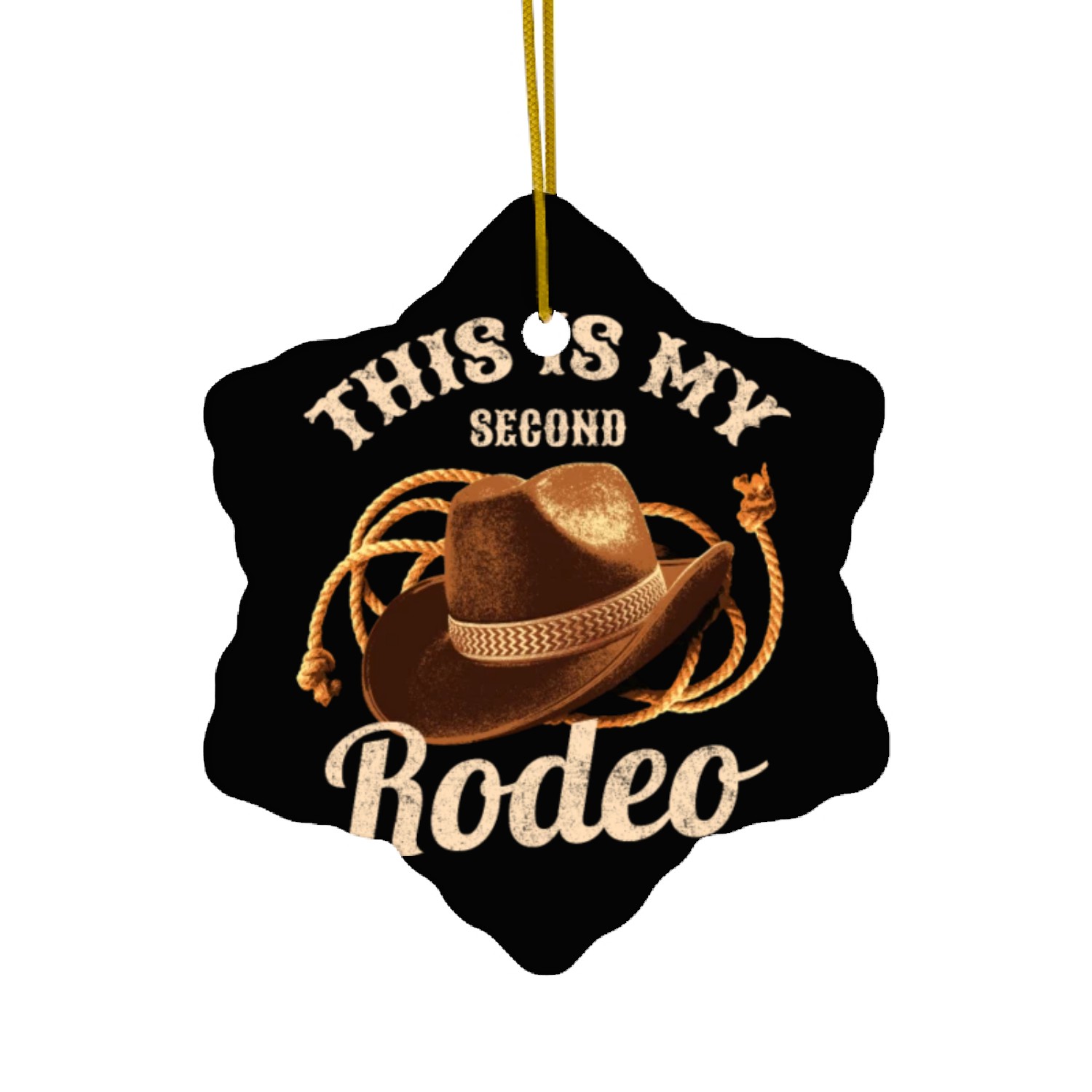 Rodeo Bull Riding Livestock Show Farmer Cattle Ceramic Ornaments