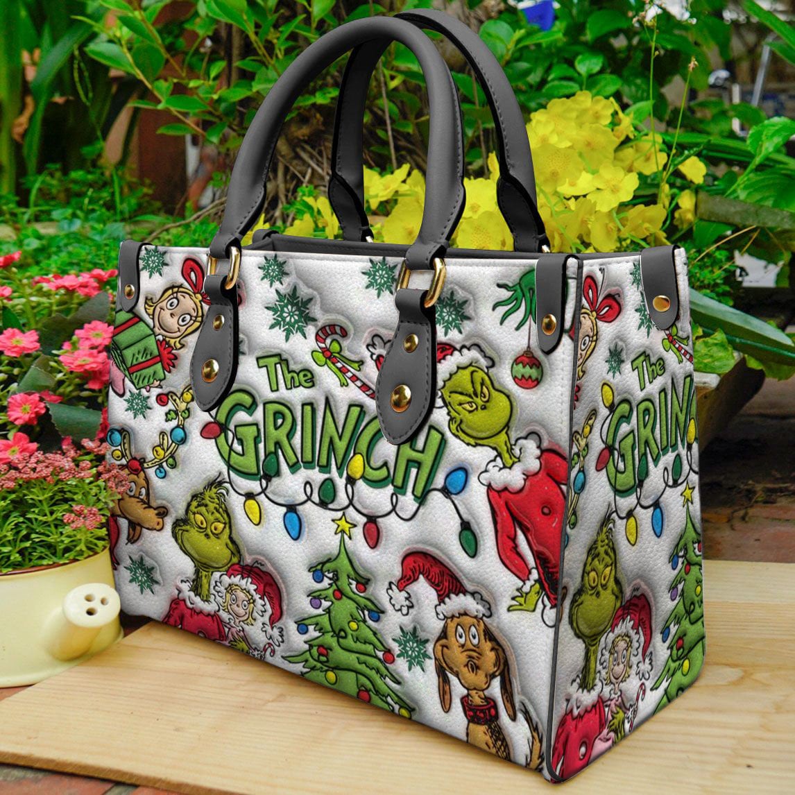 funny character Women Leather Purses, funny character Leather Bag Handbag, funny character Lovers Handbag, funny character Fans Gift