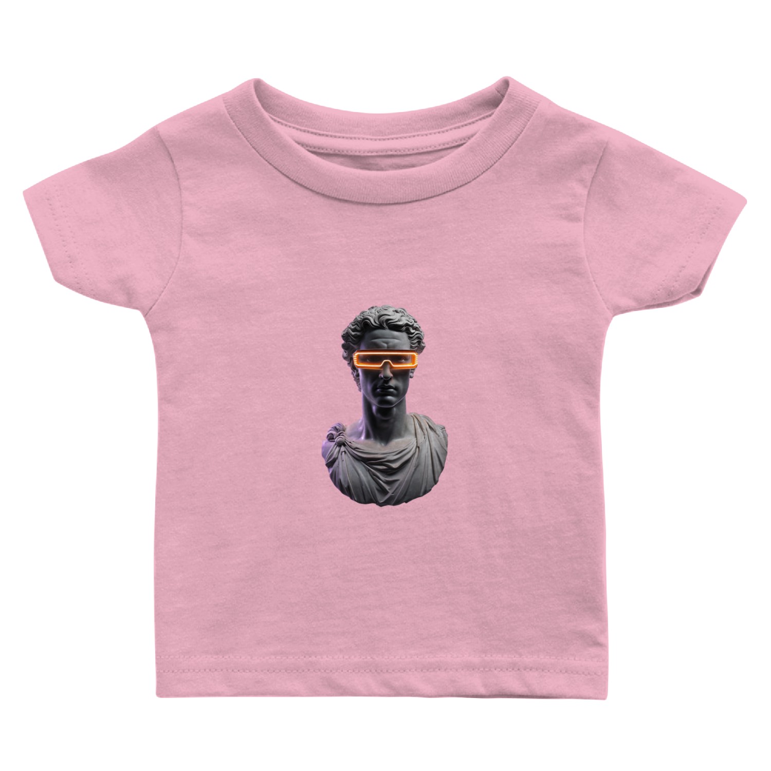 Futuristic Statue Character Baby T Shirts