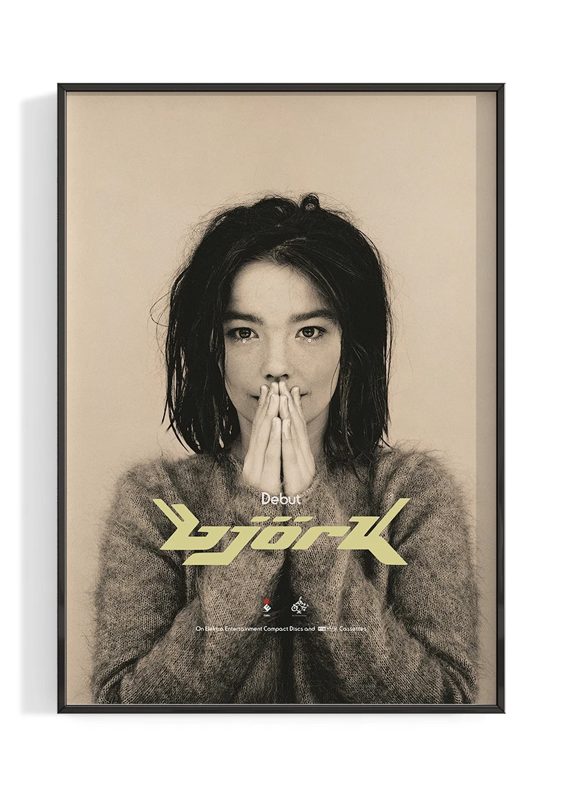 Bjork 'Debut' Poster No Frame, Gift For Mother's Day, Father's Day