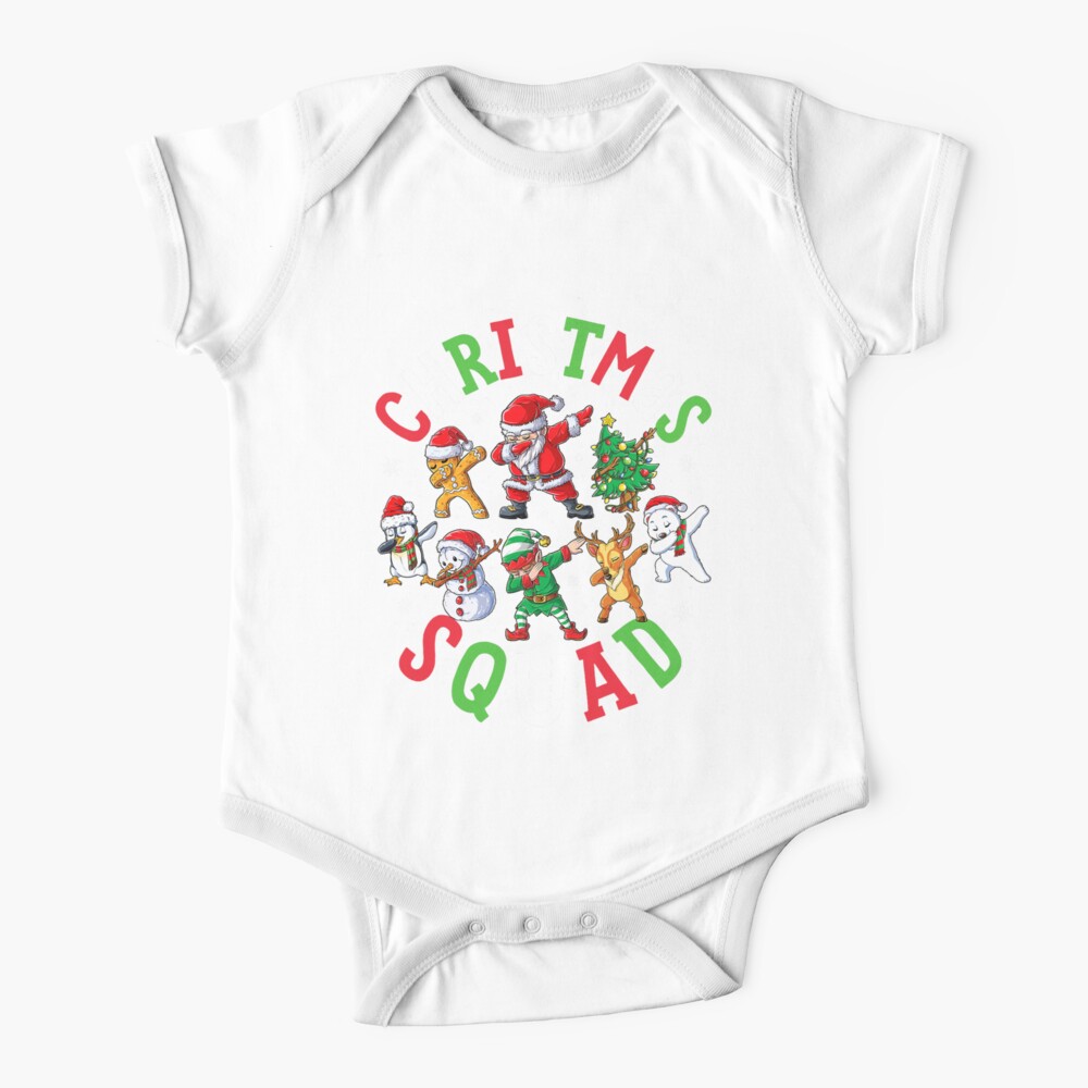 Christmas Squad Santa Dabbing Elf For Family Matching Pajamas, Gift For Men, For Women Baby One-Piece