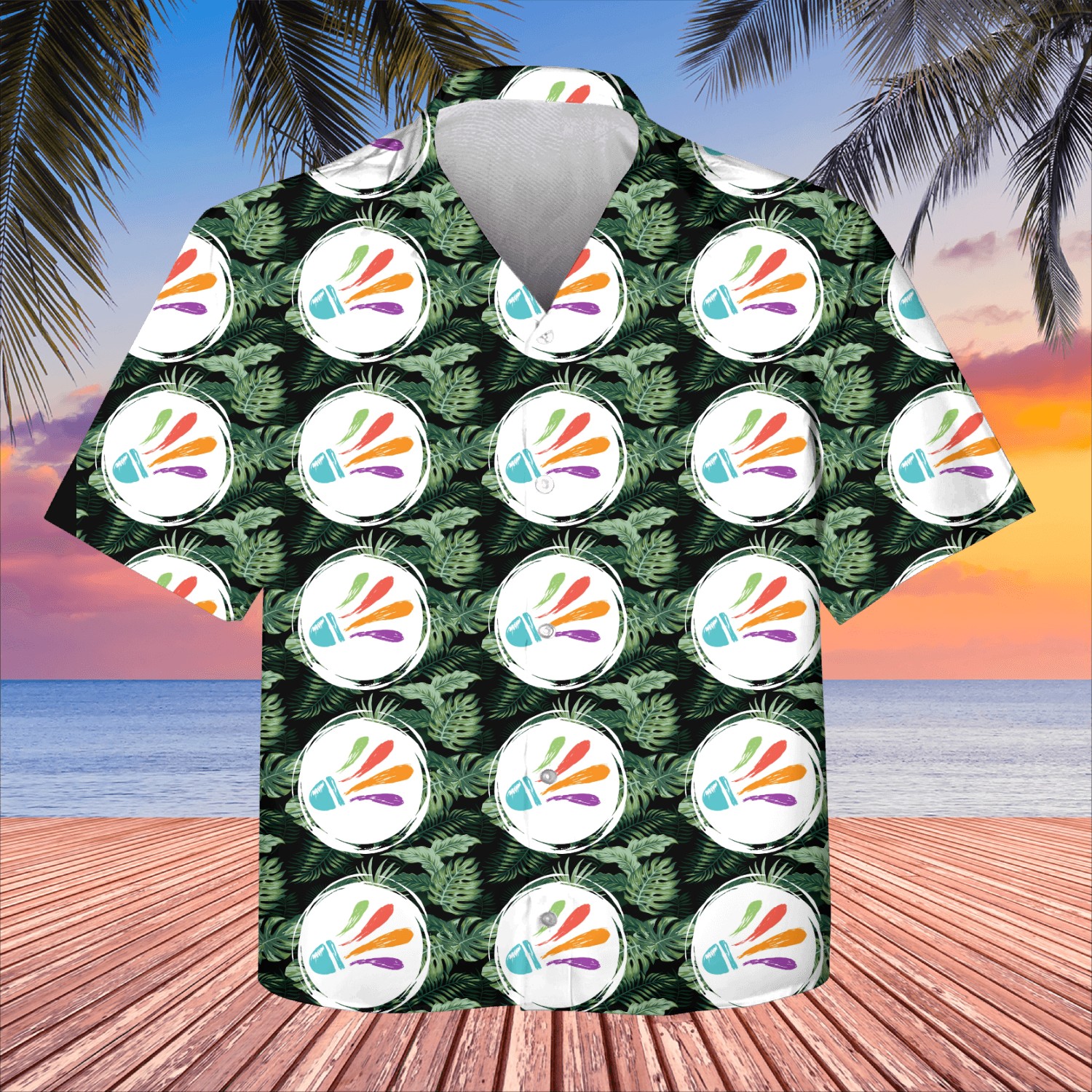 Badminton Shuttlecock Colorful Ball Lover Kids Hawaiians