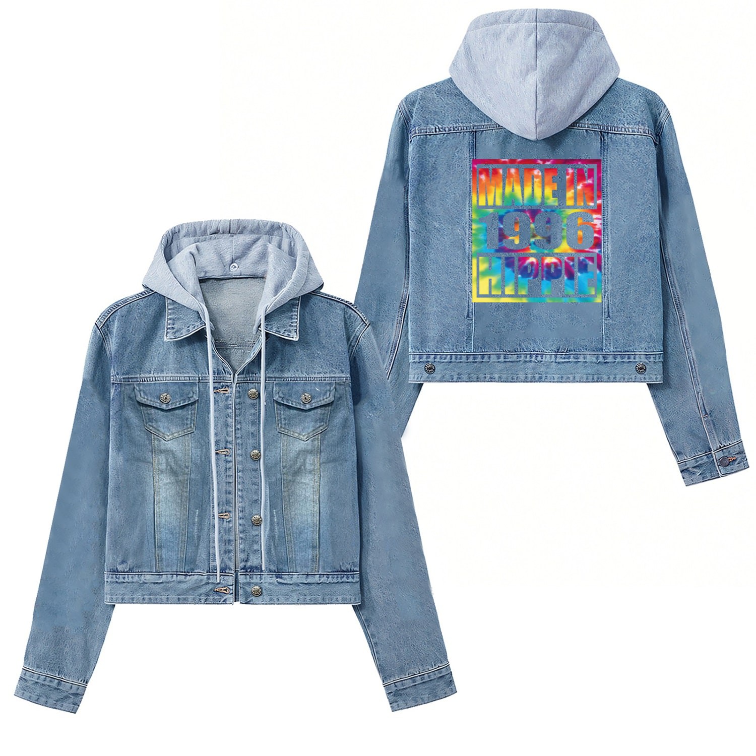 Hippie Birthday 1996 Women's Denim Jackets