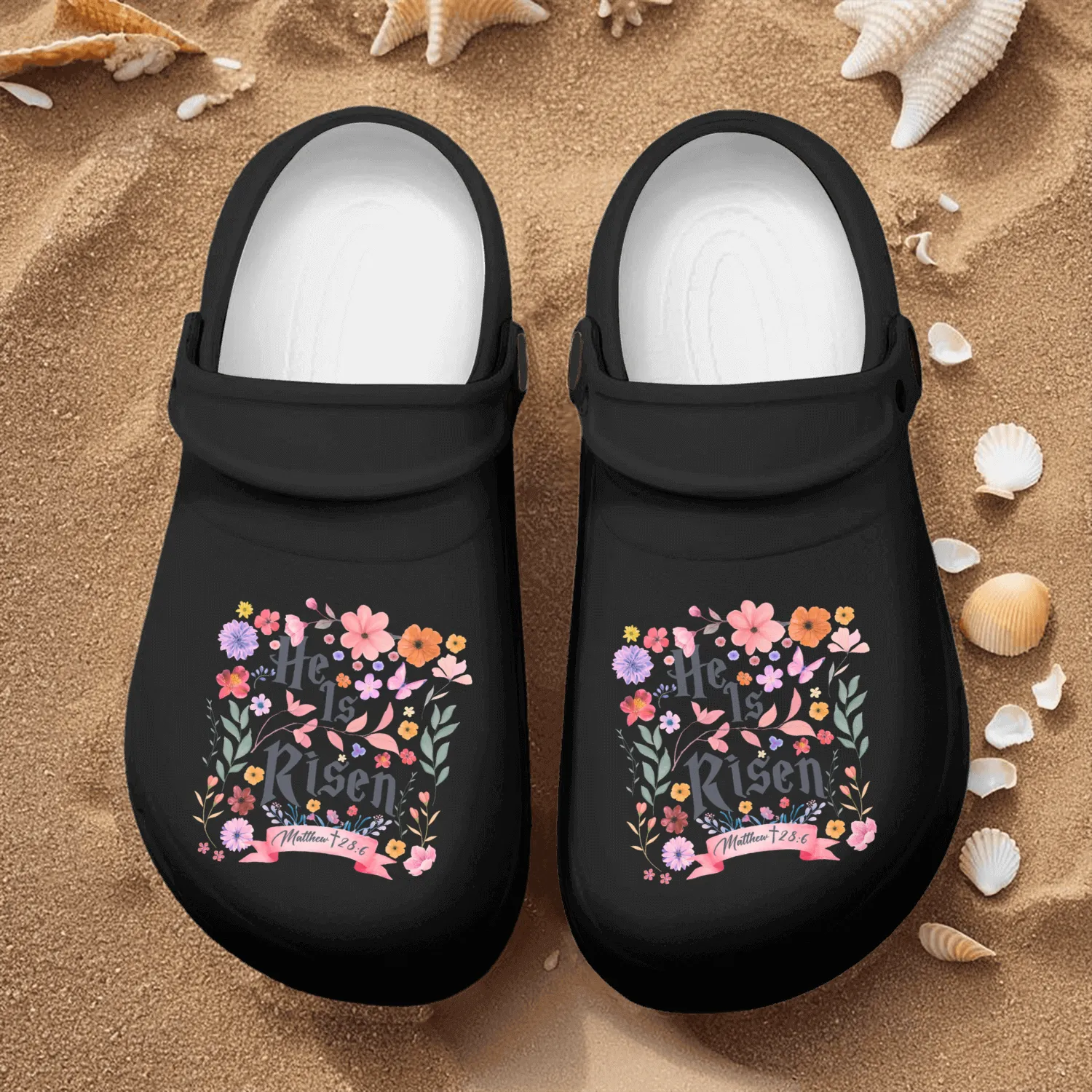 He Is Risen Nurse Clogs