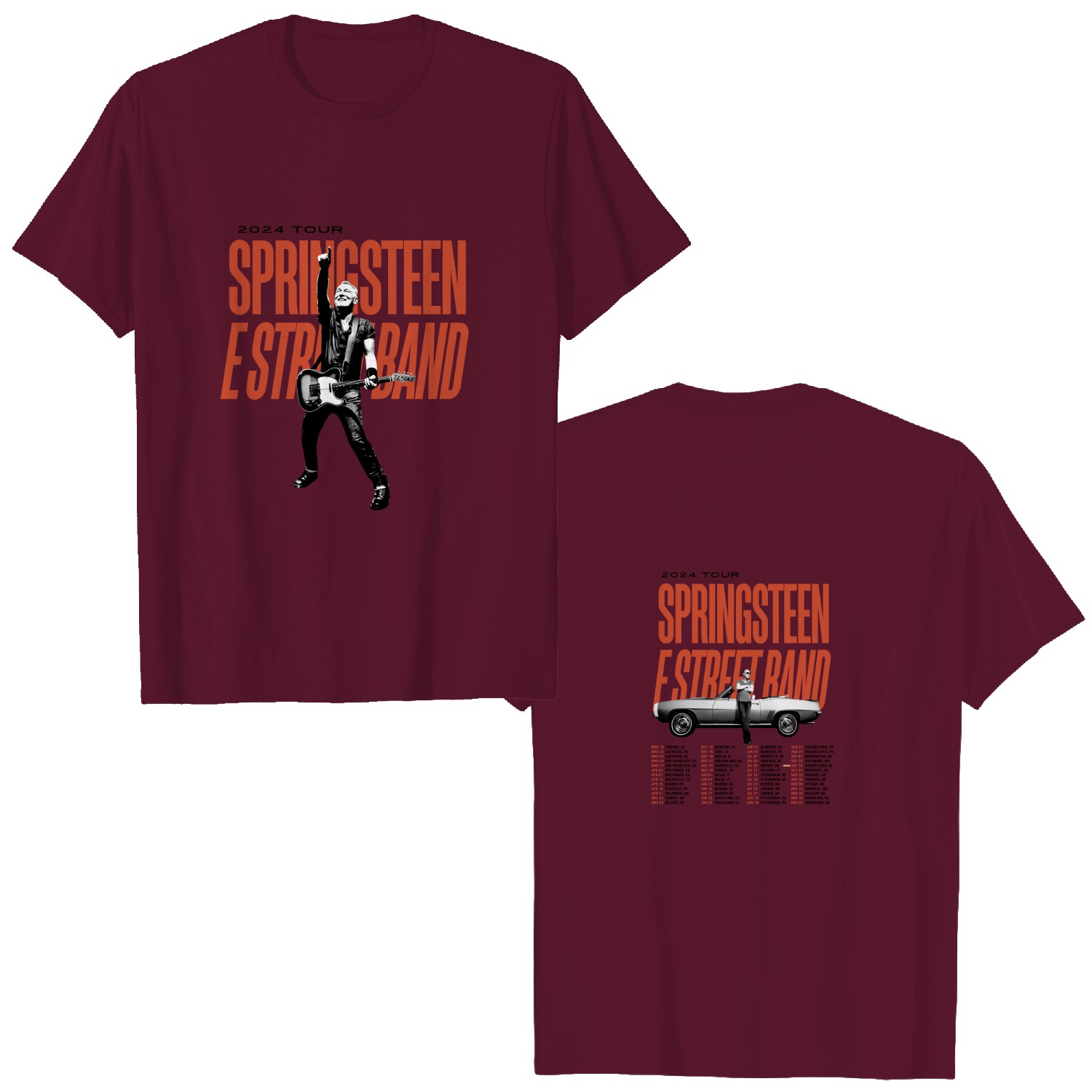 Bruce Springsteen And E Street 2024 Tour Shirt, E Street Shirt