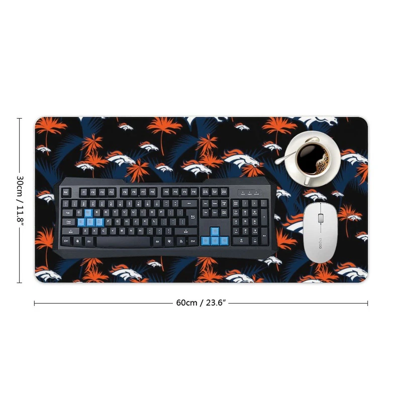 Denver Broncos Desk Mat Protect The Desk Printed Table Mat Decoration