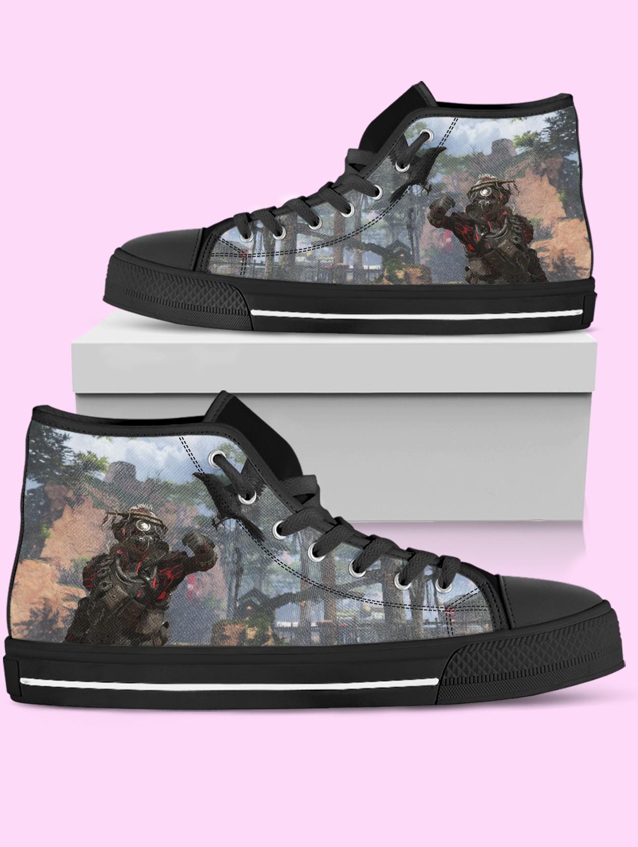Bloodhound High Top Shoes, Video Game Sneakers for Women, Men
