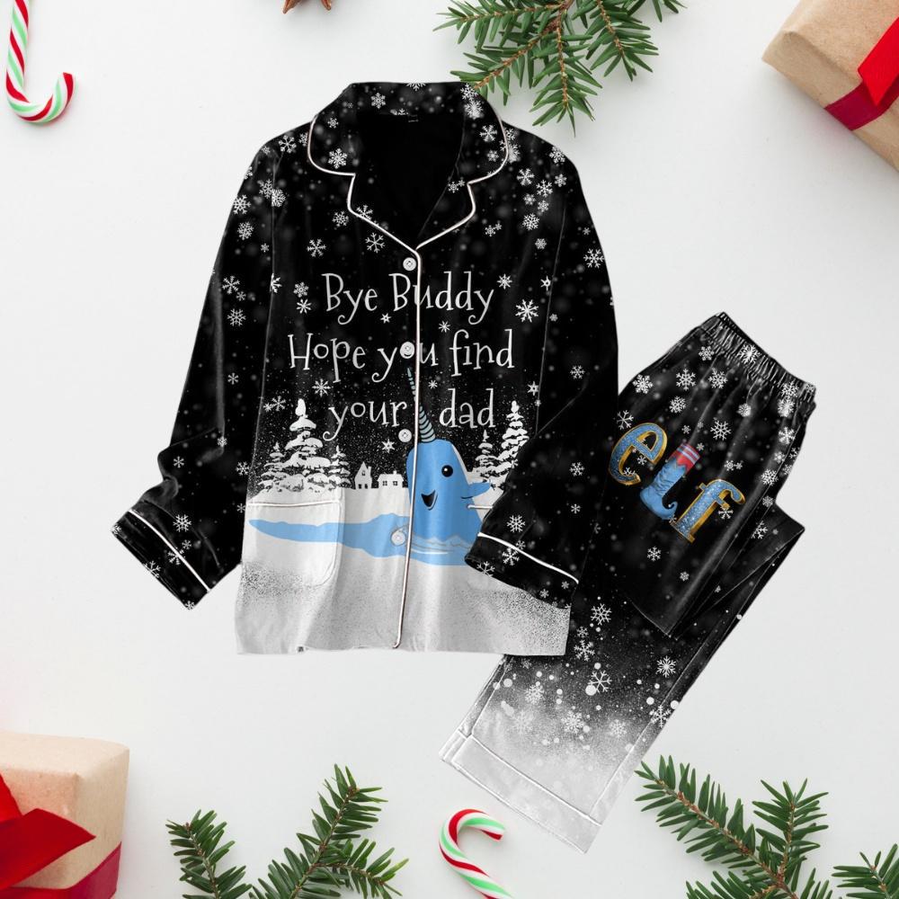 Buddy The ELF Christmas Pajamas Set, Bye Buddy Hope You Find Your Dad Shirt, Funny Elf Midnight Shirt, Christmas Party Shirt