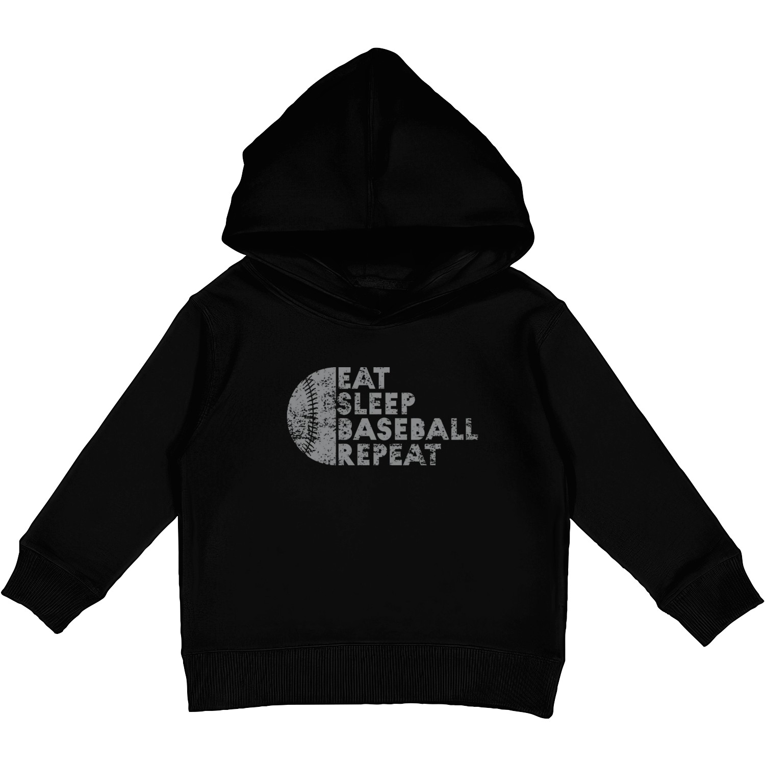 Eat Sleep Baseball Repeat Kids Pullover Hoodies