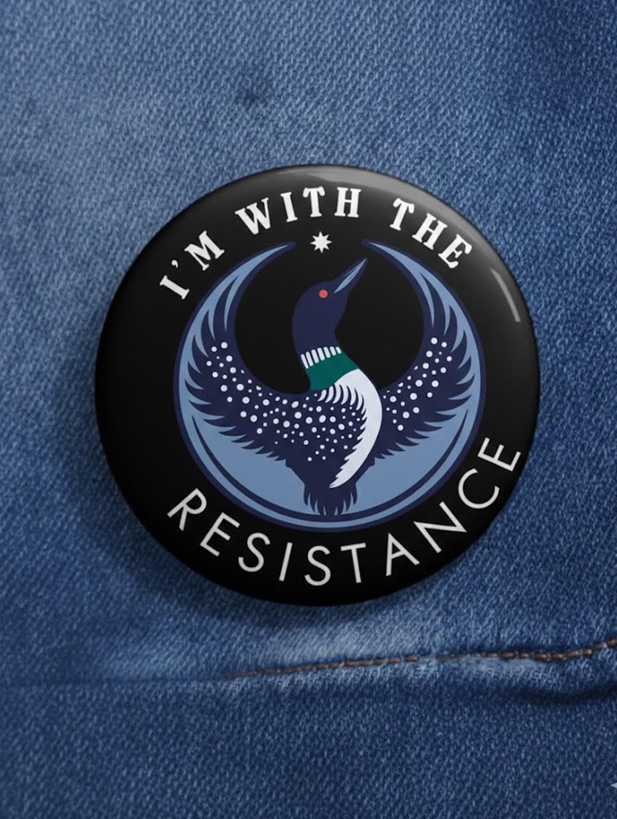 Resistance MN Rebel Loon Badge, ICE Out Protest Pin, Abolish ICE Button, Justice for Pretti Good Pin, Liberal Leftist Political Pin