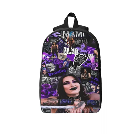 Rhea Ripley Wrestling Theme School Backpack