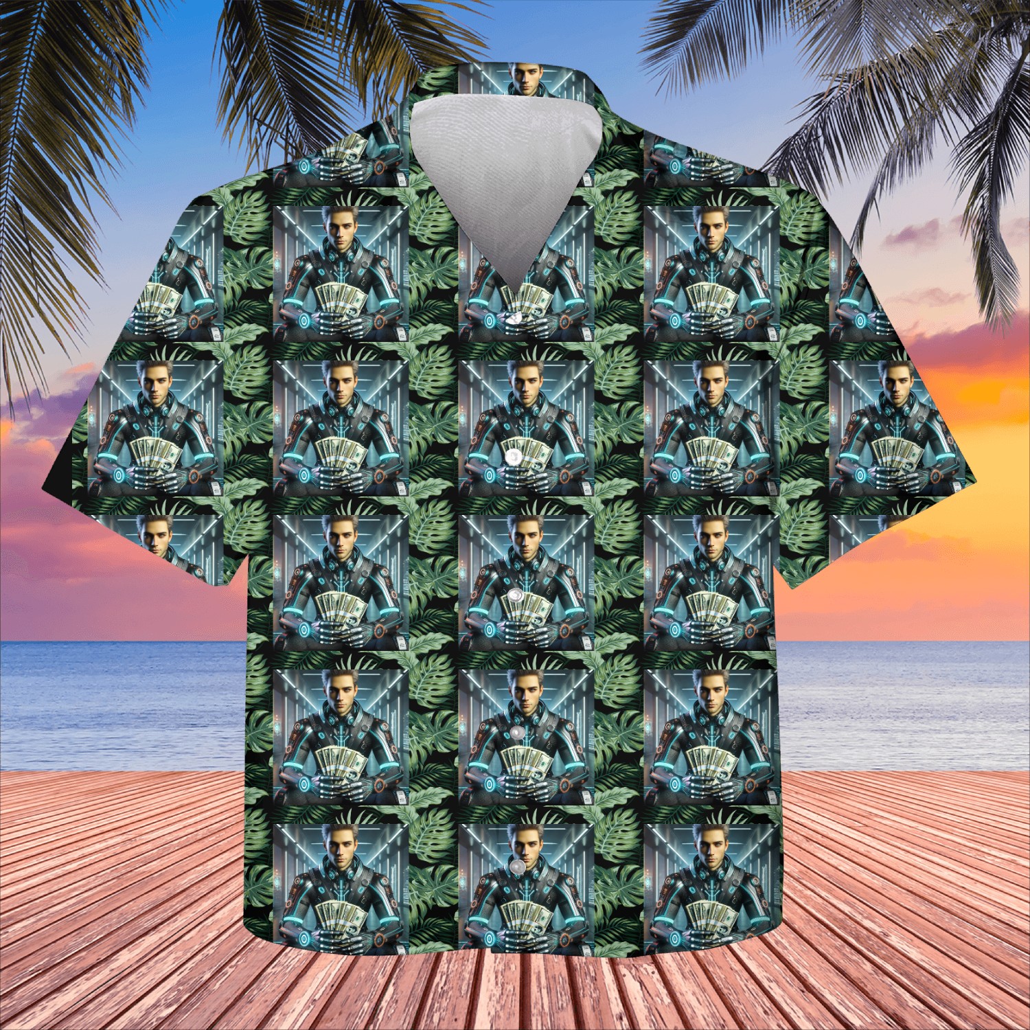 Neon Wealth Kids Hawaiians
