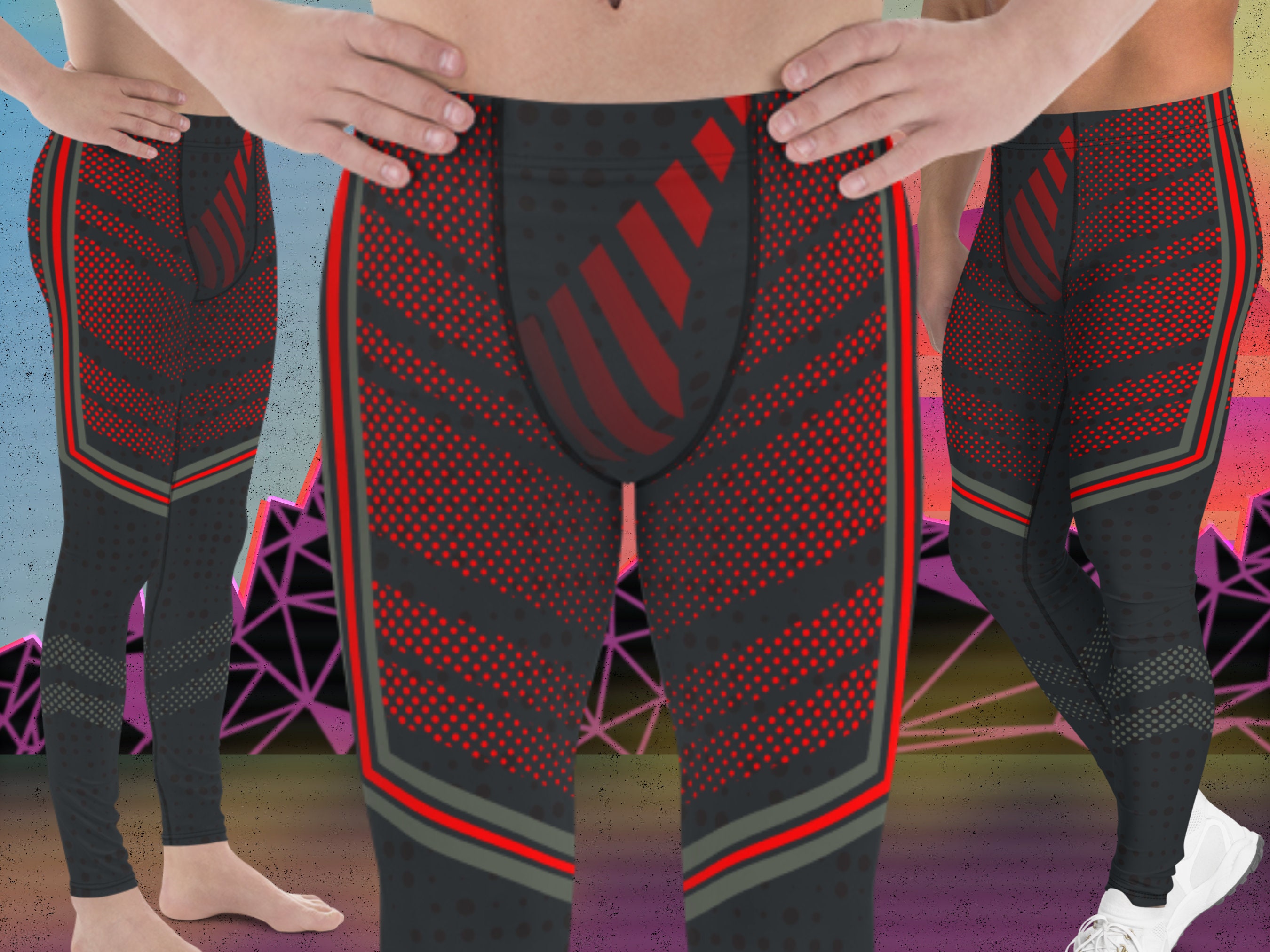 Jiu Jitsu Spats Men - Tights, Leggings, Compression Pants Men UV Blocking Running Tights