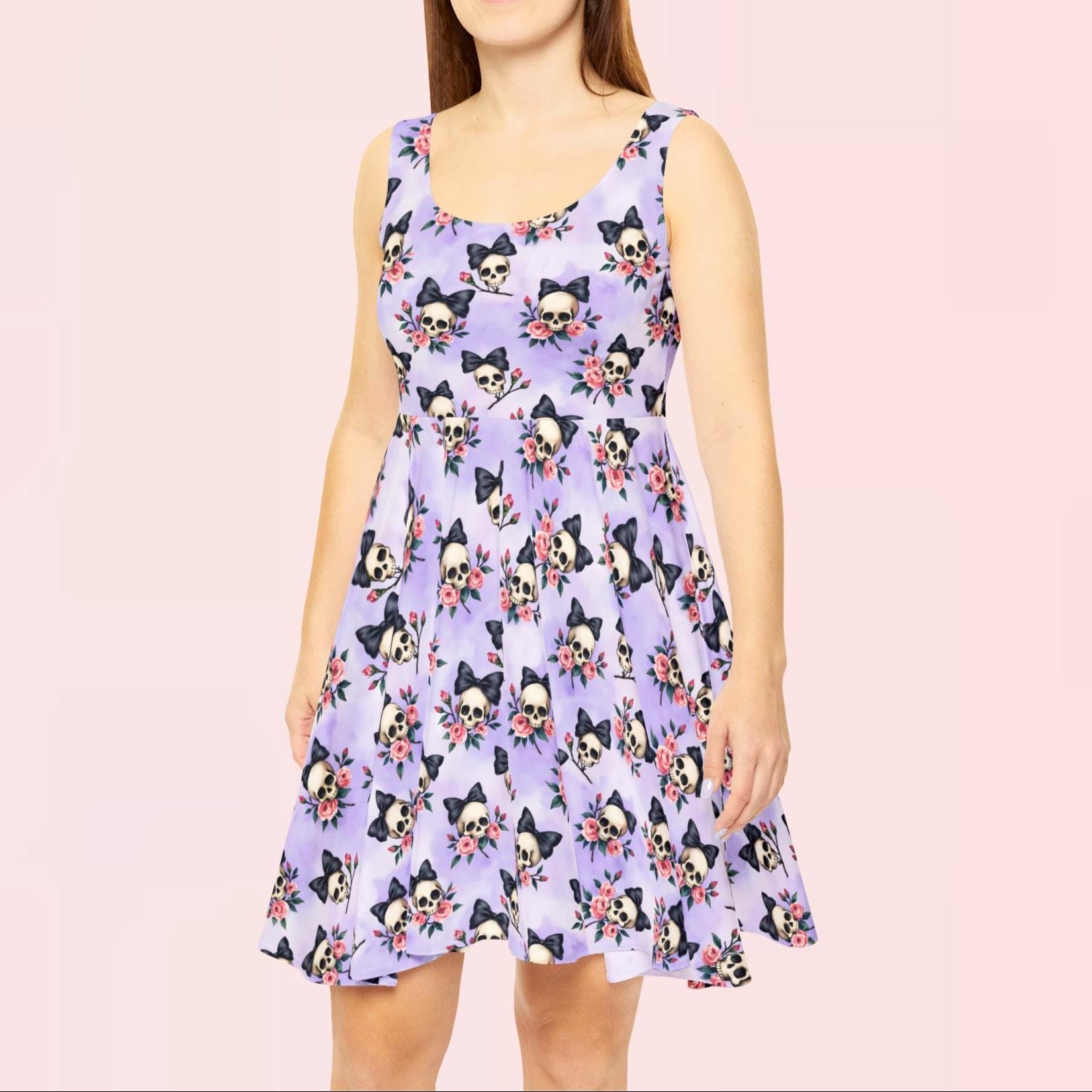 Coquette Skulls Women's Skater Dress
