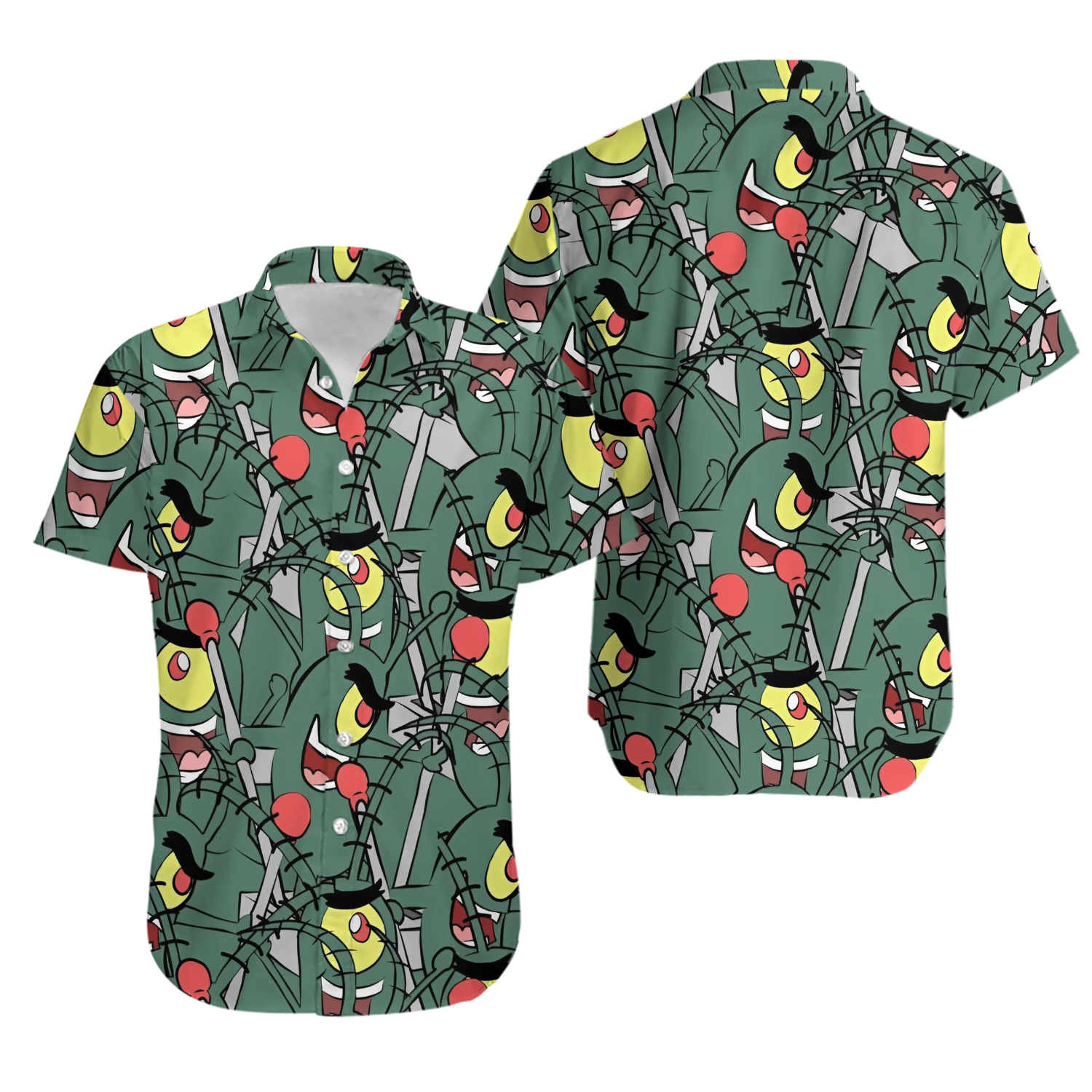 Funny Plankton Hawaiian Shirt