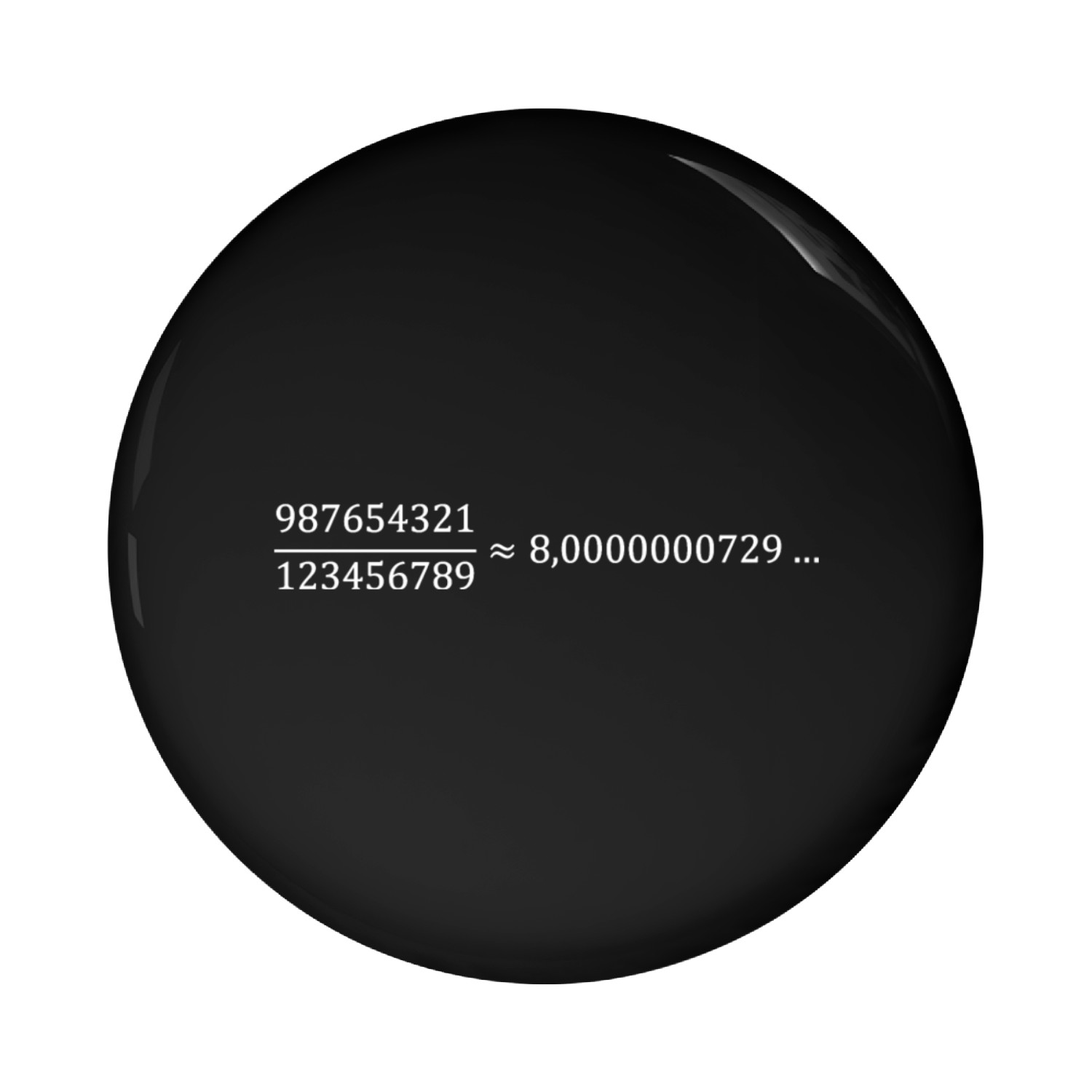 A Beautiful Approximation Of The Number Eight Dark Pin Buttons