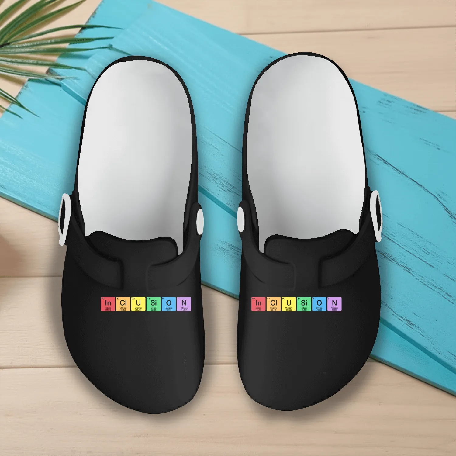 The Elements of Inclusion Slip On Clogs