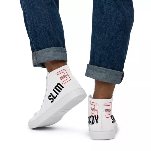 Men’s high top canvas shoes - Men’s Shoes - Eminem Shoes - Slim Shady Shoes