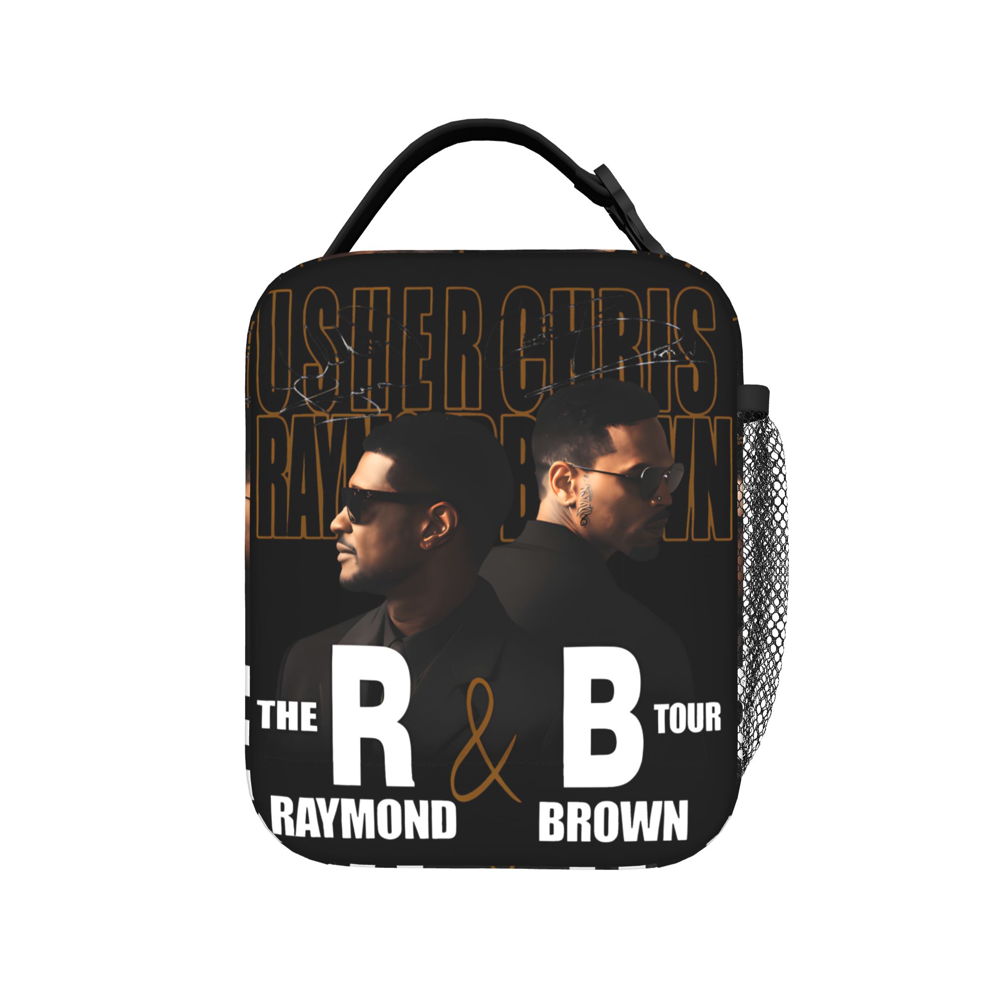 Chris Brown Usher R&B Tour 2026 Kids Lunch Bag Insulated Cooler Food Bag for Men Women