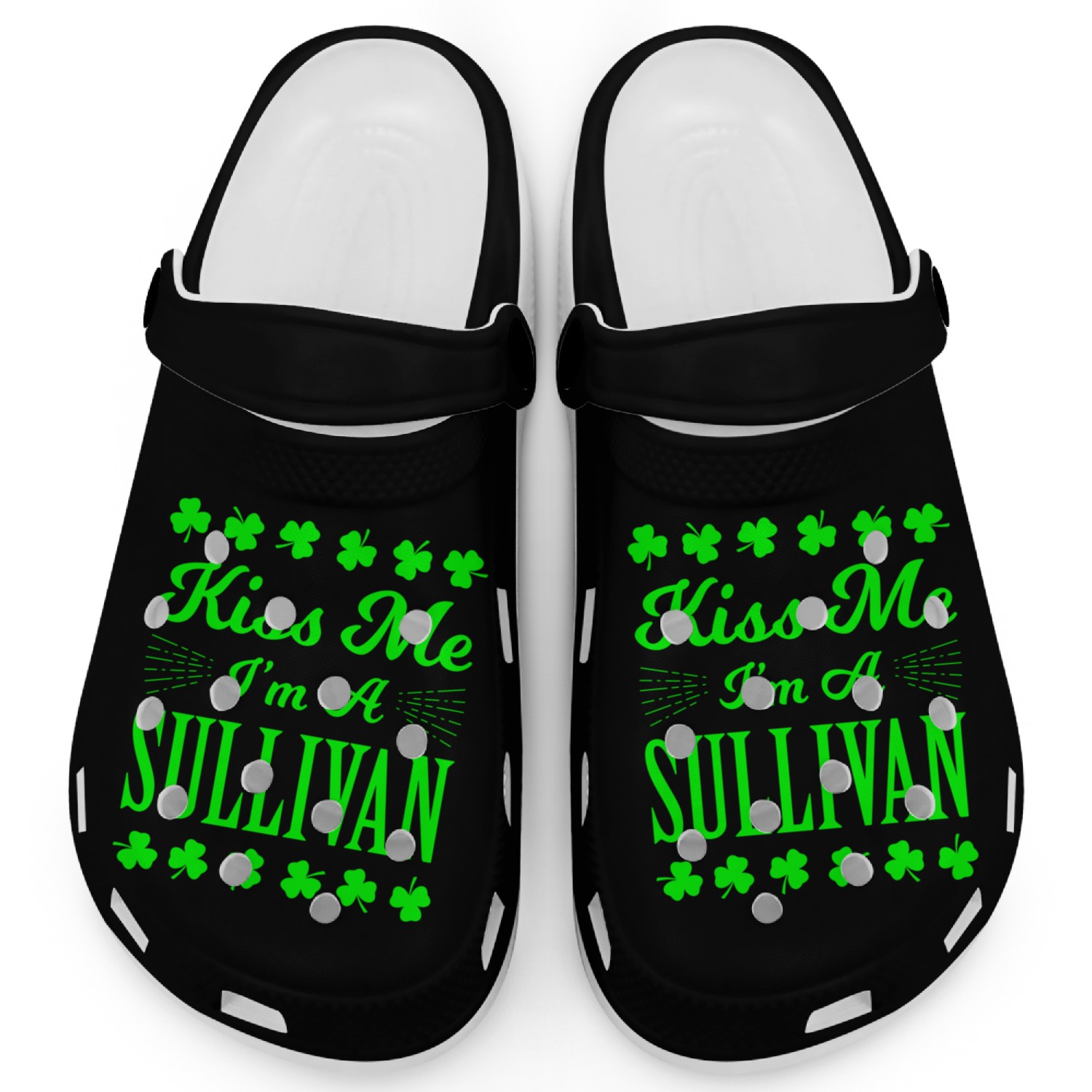 St Patricks Day Sullivan Kiss Me Clogs