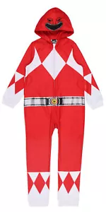 Power Rangers Boy's All Character Hooded Jumpsuit | Sleep Pajama