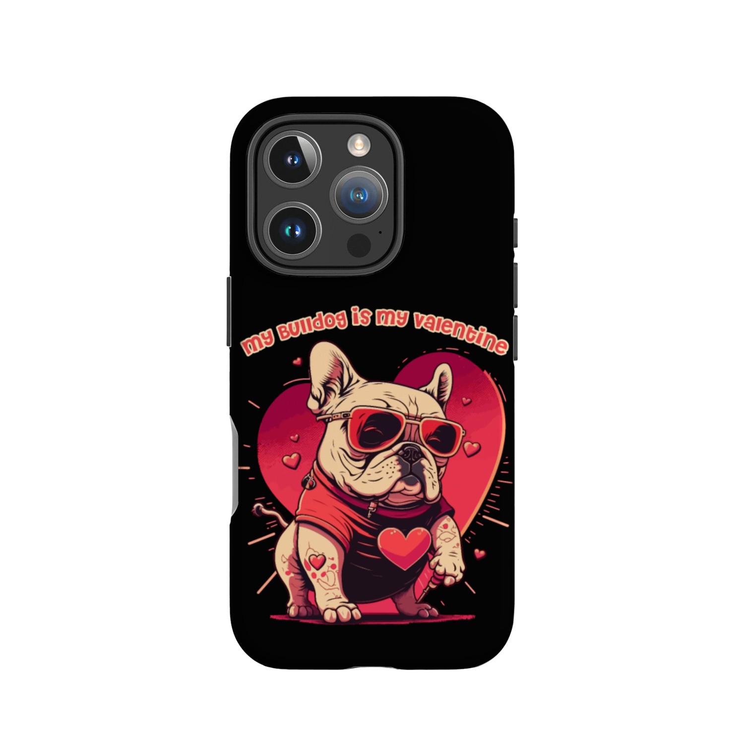 Valentine's Day My Bulldog is My Valentine IPhone Cases