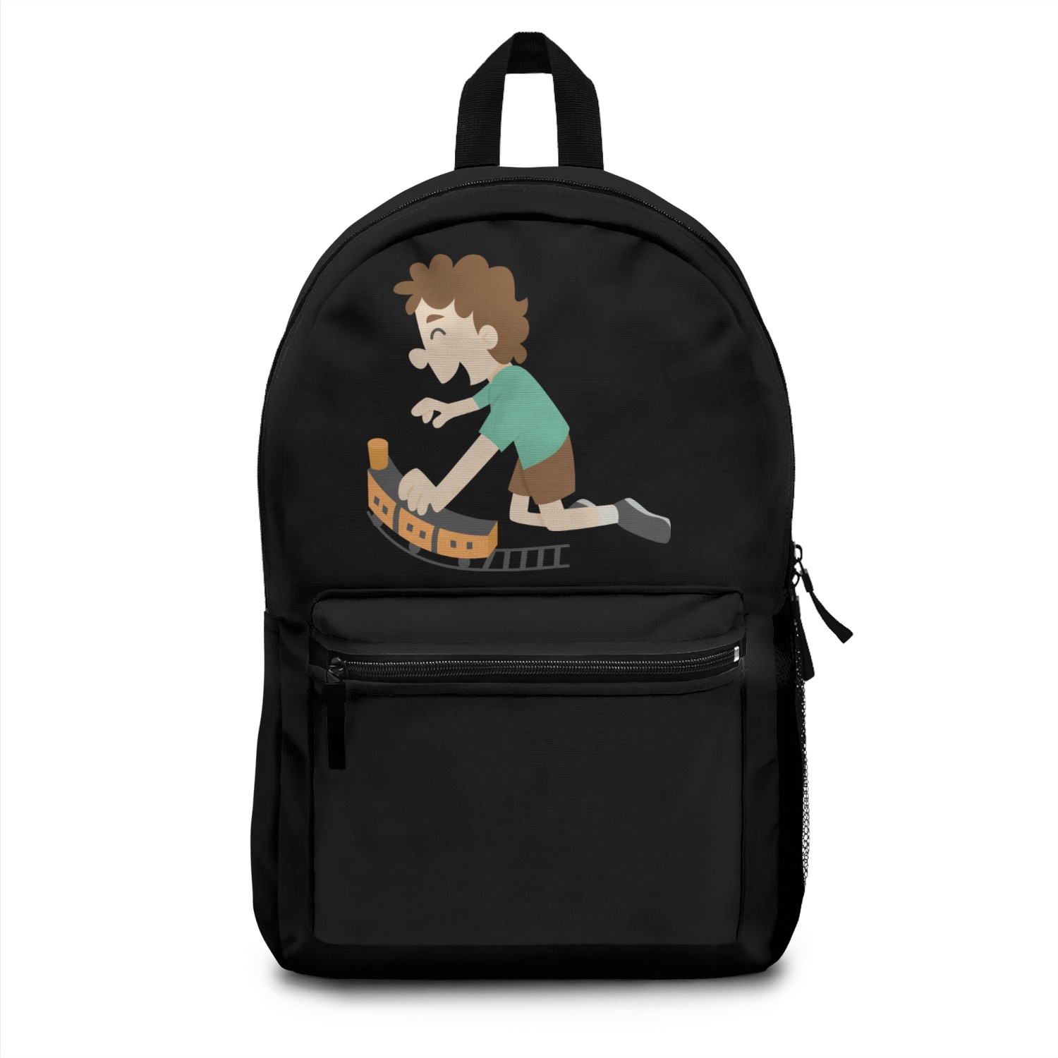 toy train Backpacks