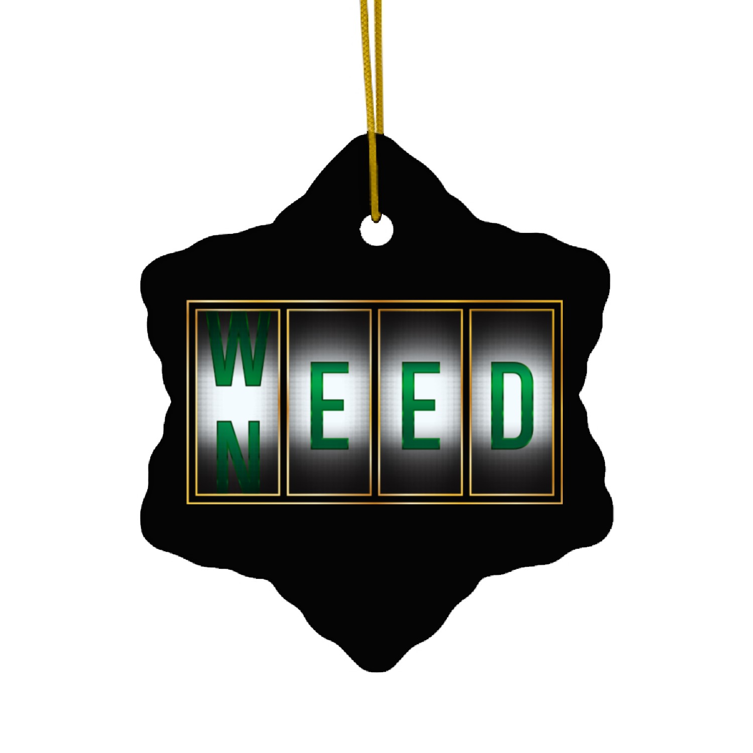 Slot Machine Need-Weed Ceramic Ornaments