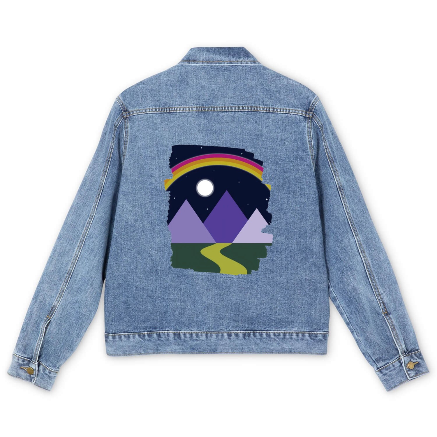 Nightscape Nature Men's Denim Jackets