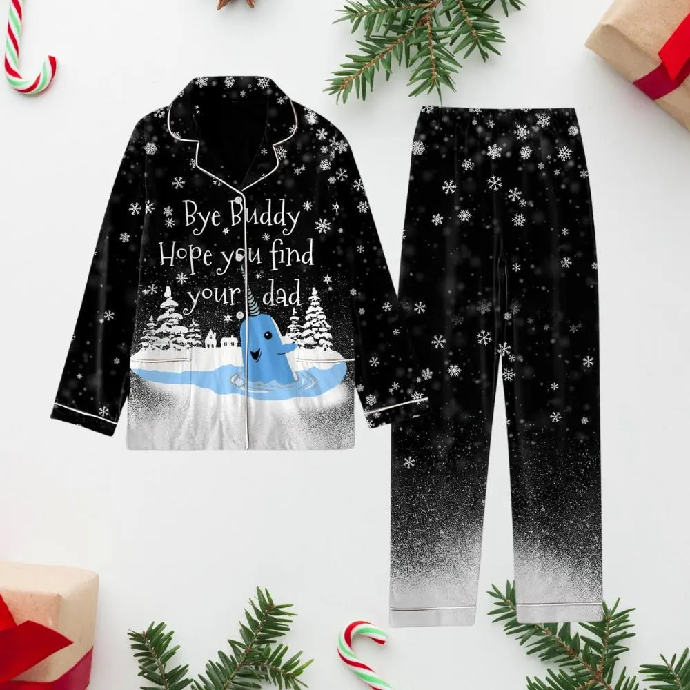Buddy The ELF Christmas Pajamas Set, Bye Buddy Hope You Find Your Dad Shirt, Funny Elf Midnight Shirt, Christmas Party Shirt