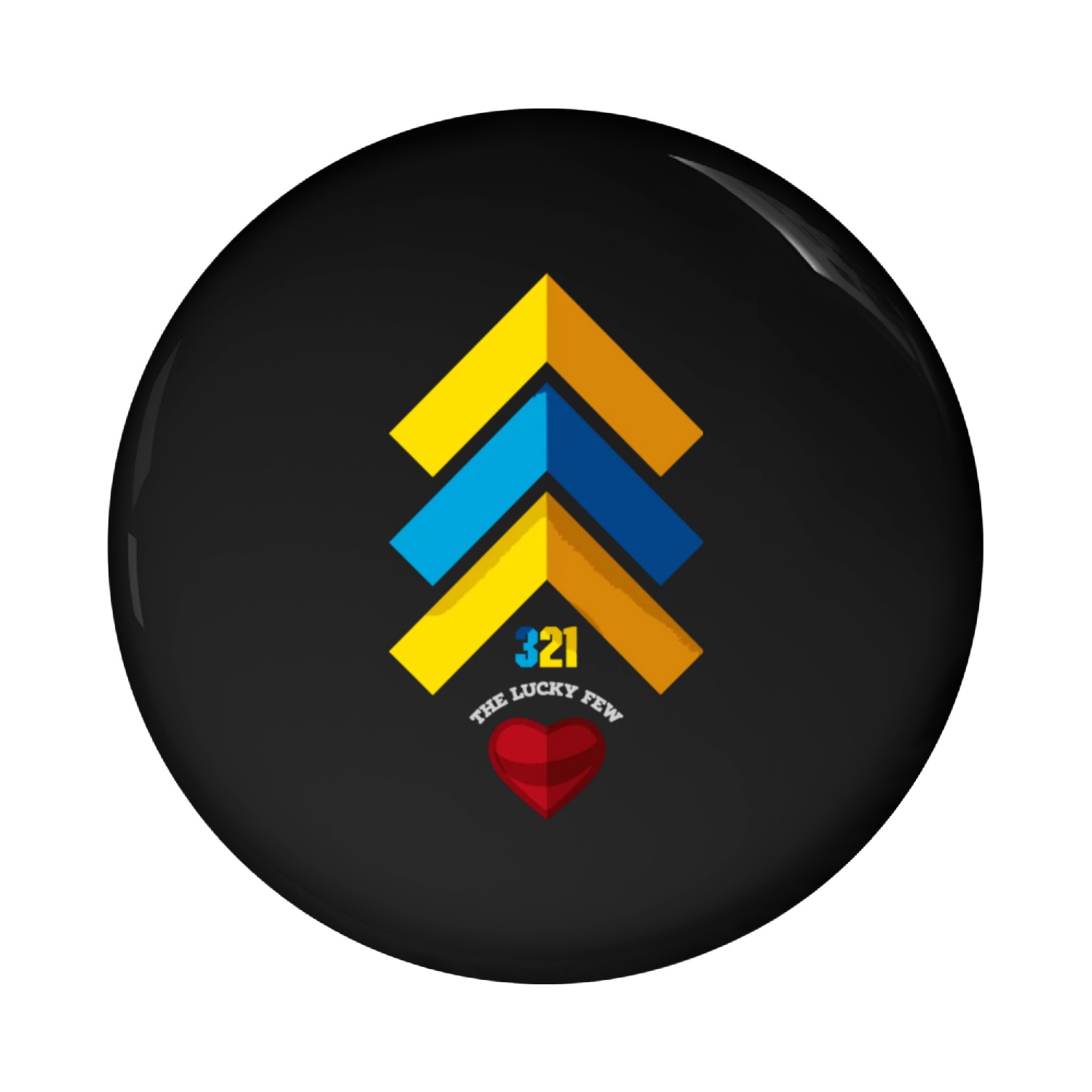 3 Arrow World Down Syndrome Day Mach 21 The Lucky Pin Buttons