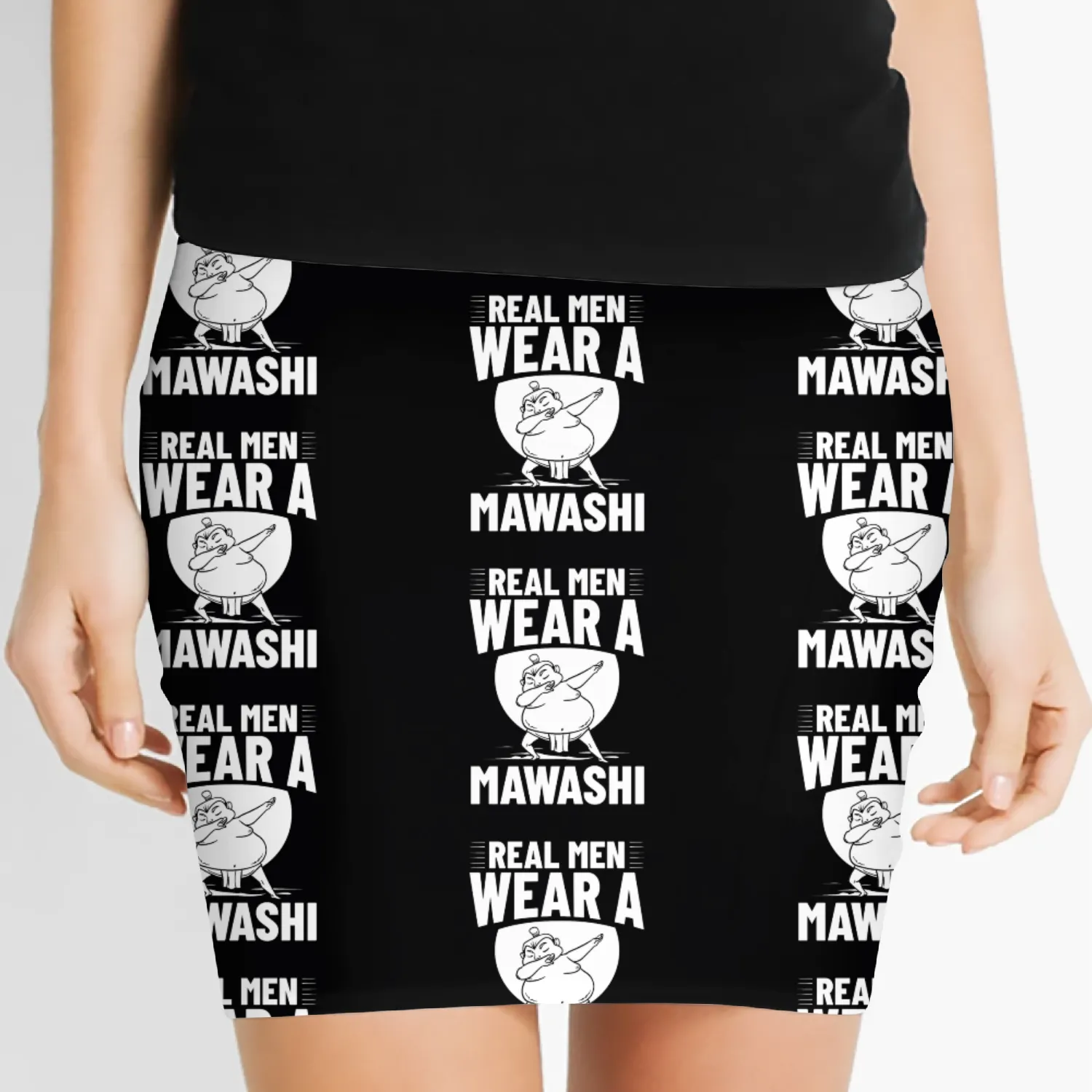 Sumo Wrestling Japanese Wrestler Sport Mawashi Women's Mini Skirts