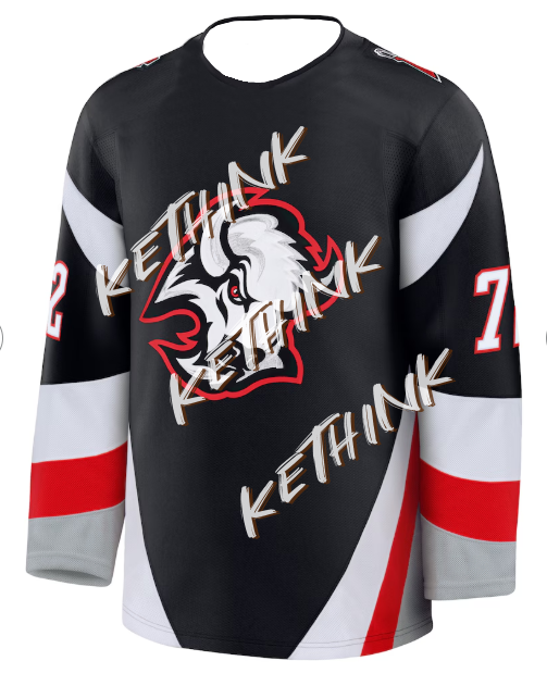 Men's Spring Autumn Rasmus Dahlin Black Buffalo Sabre Long Sleeve Hockey Jersey Casual Round Neck Printed Elastic Tops Suitable