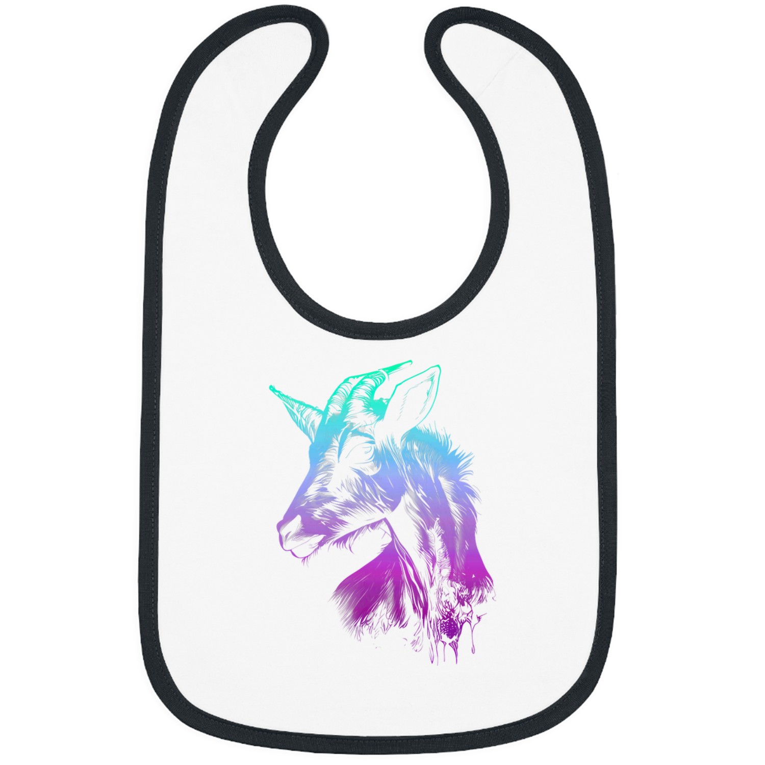 Goats Lover head 211 Bibs