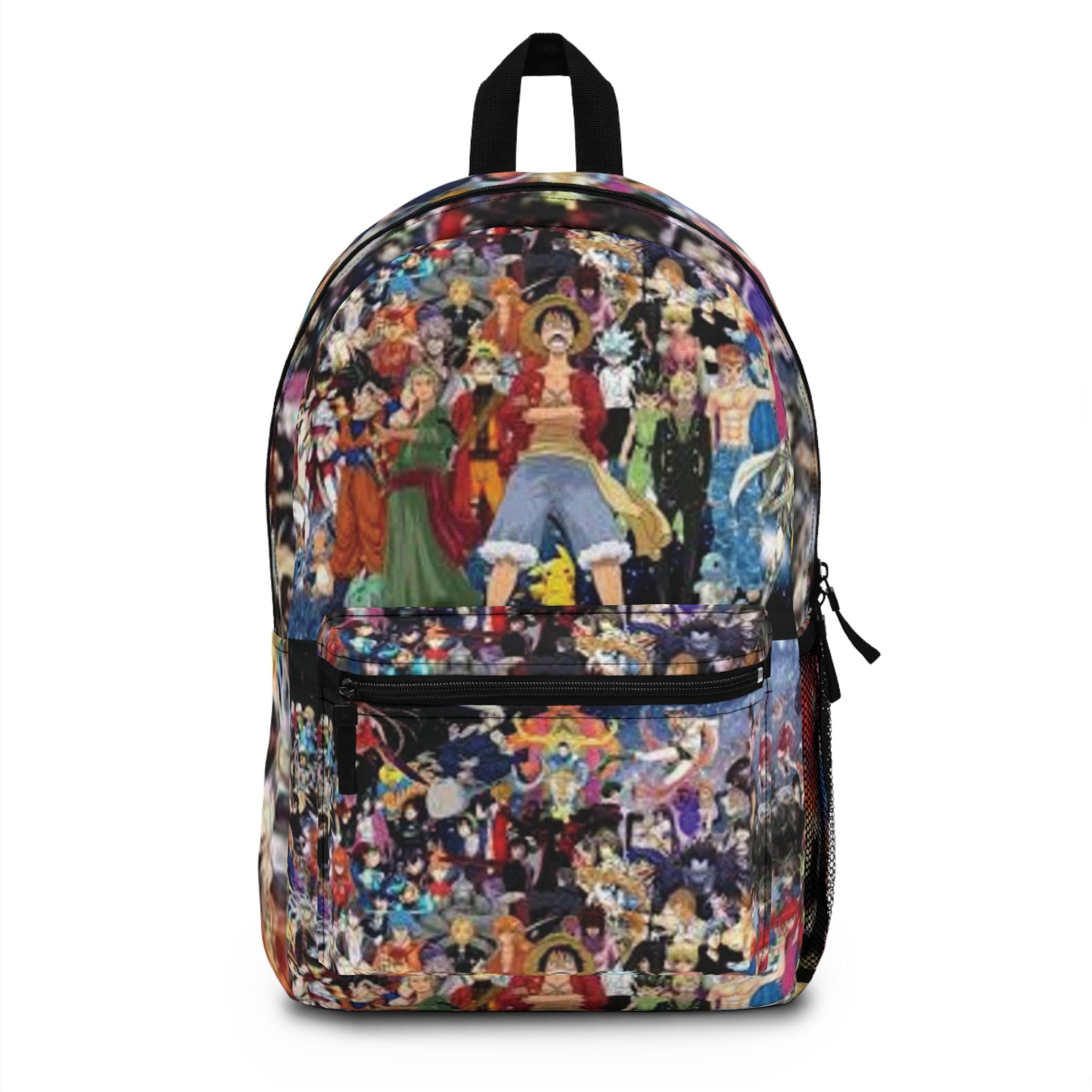 Anime Pirate Crew collage Backpack | Character Montage School Bag