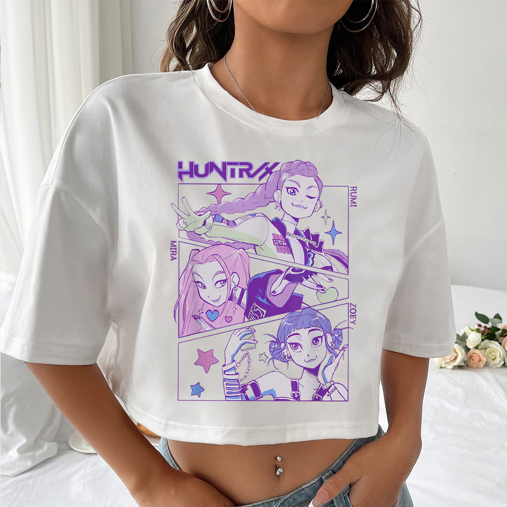 2025 Anime KPop Demon Hunters Women's Crop Top