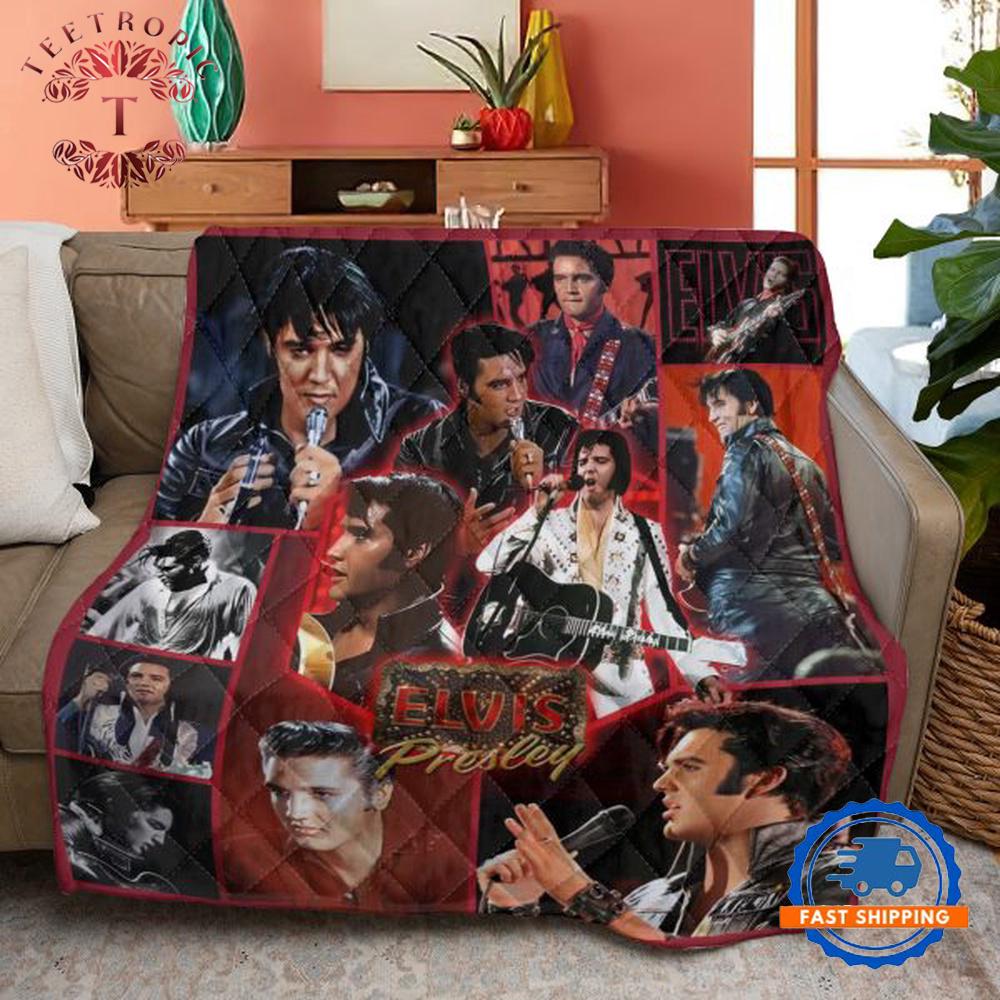 Elvis Presley Music Quilt, Gift for Fan