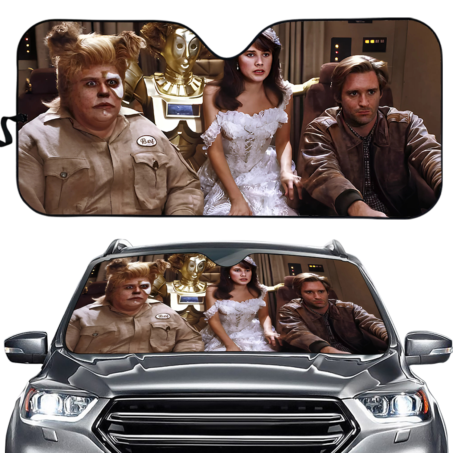 Animated TV Series Princess Auto Sunshade, Parody Movie Car Sunshade