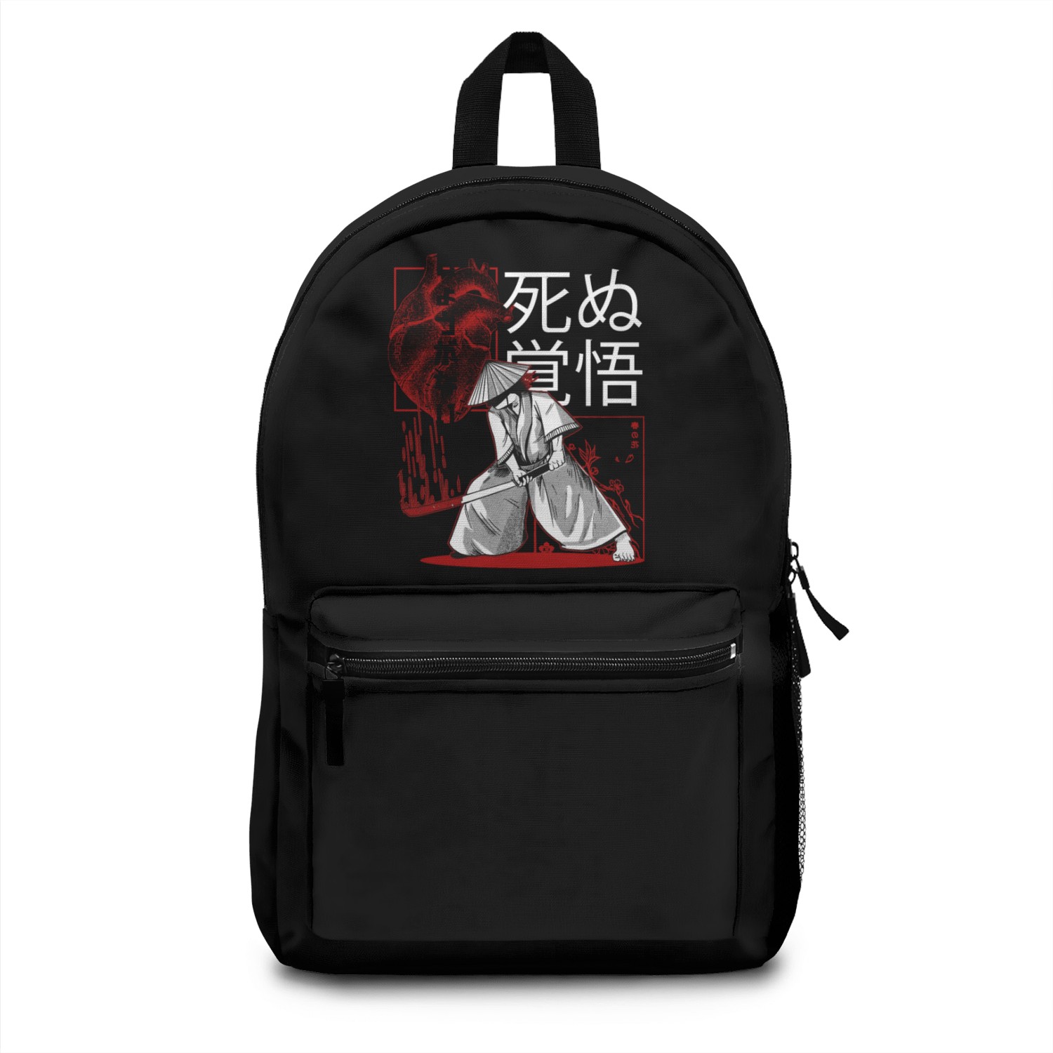 Dark Art Samurai Warrior Japanese Aesthetic Gothic Backpacks