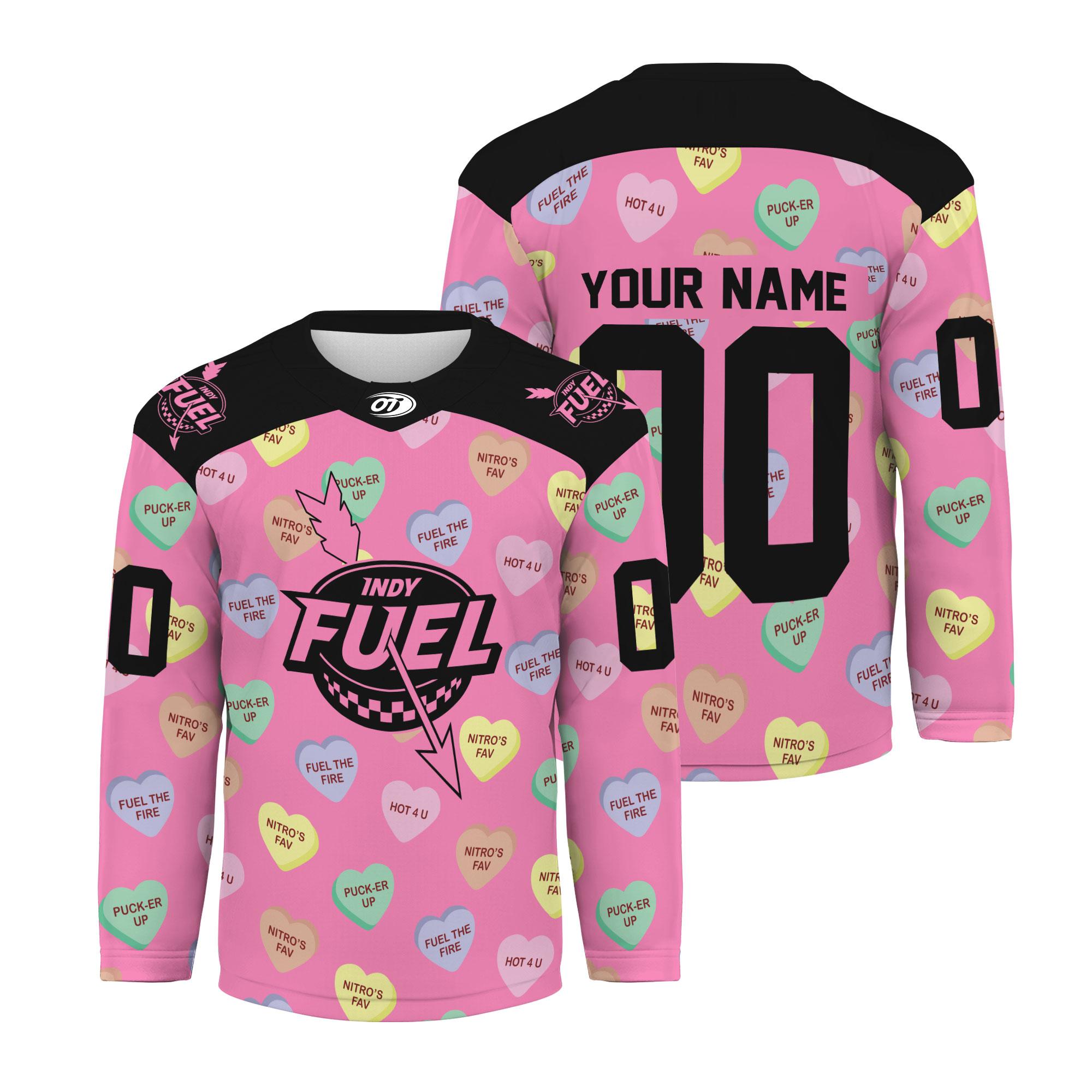 Indy Fuel x Valentine Day 2026 Personalized Hockey Jersey