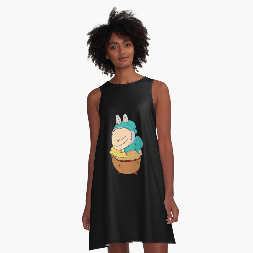 Labubu Beauty sleep A-Line Dress, Gift for Her