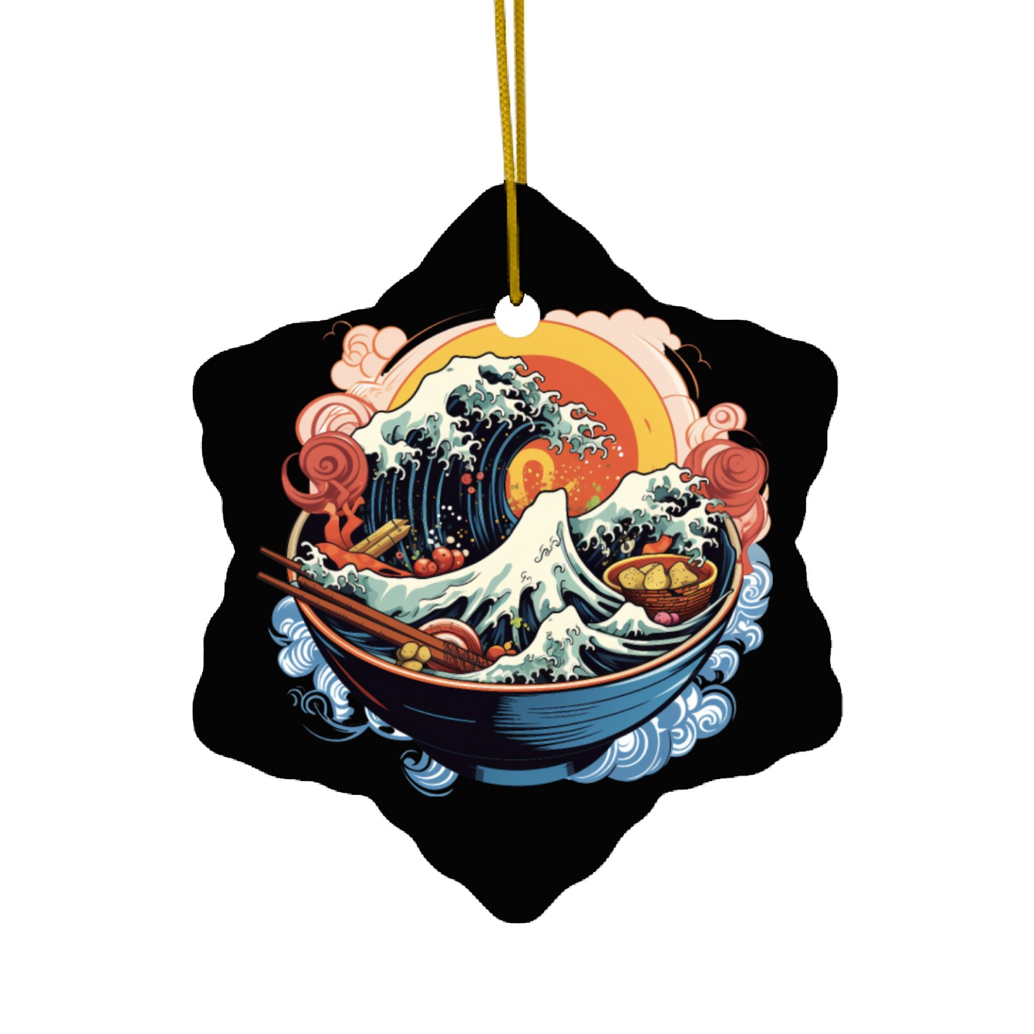 Noodle Delight Ceramic Ornaments