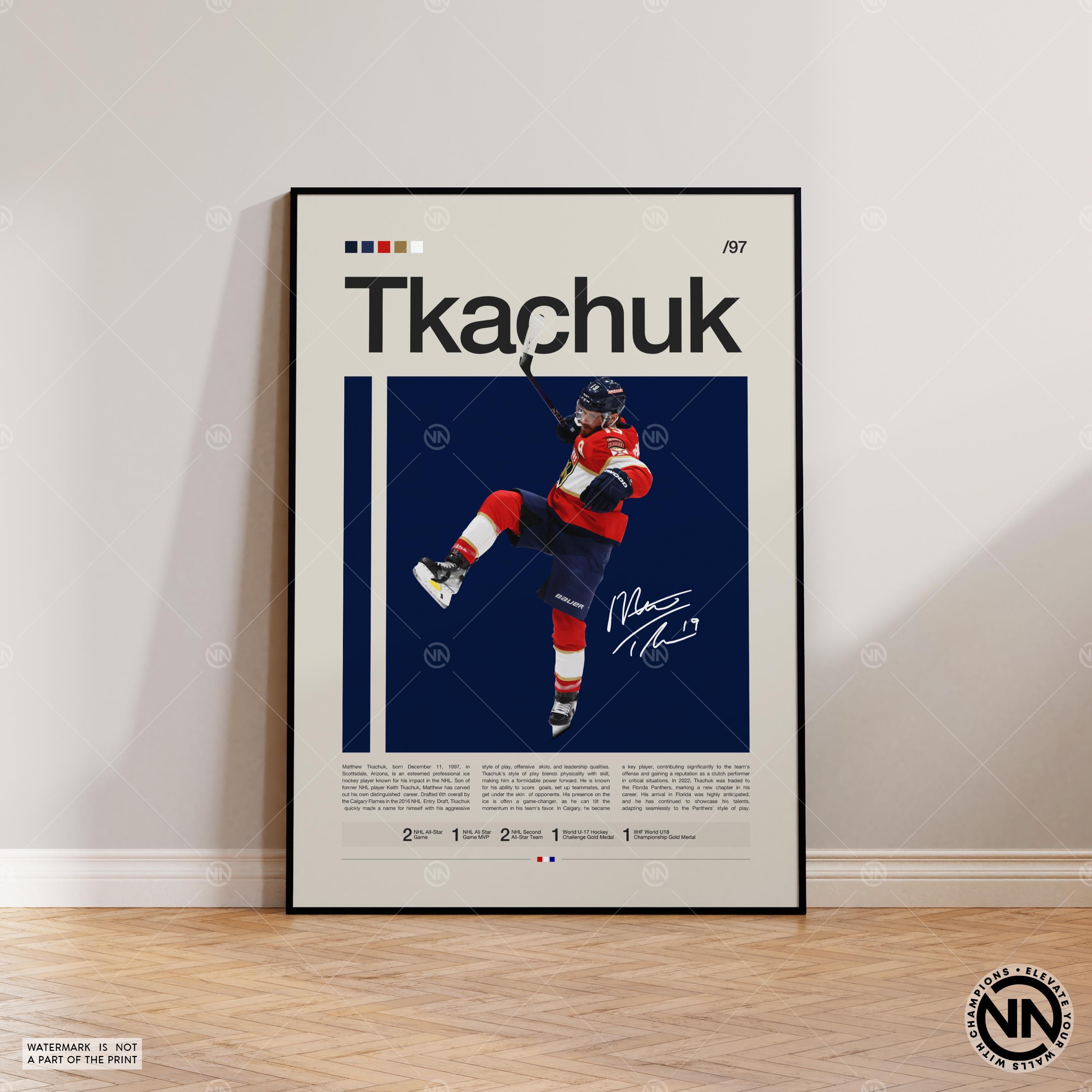 Matthew Tkachuk Poster, Florida Panthers Poster, NHL Poster, Hockey Poster, Sports Poster