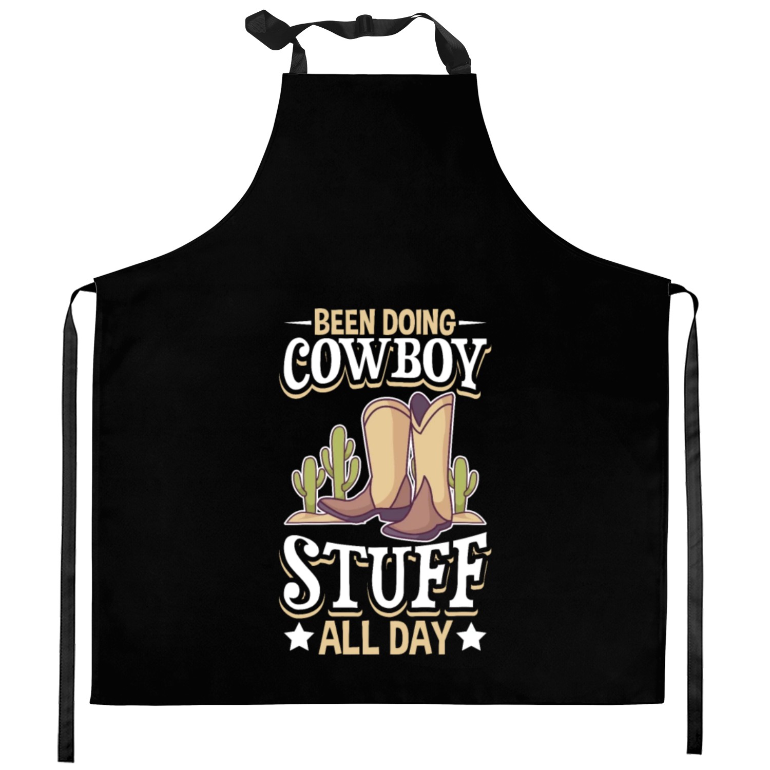 Cowboy Barn Bull Rider Rodeo Country Western Gift Kitchen Aprons