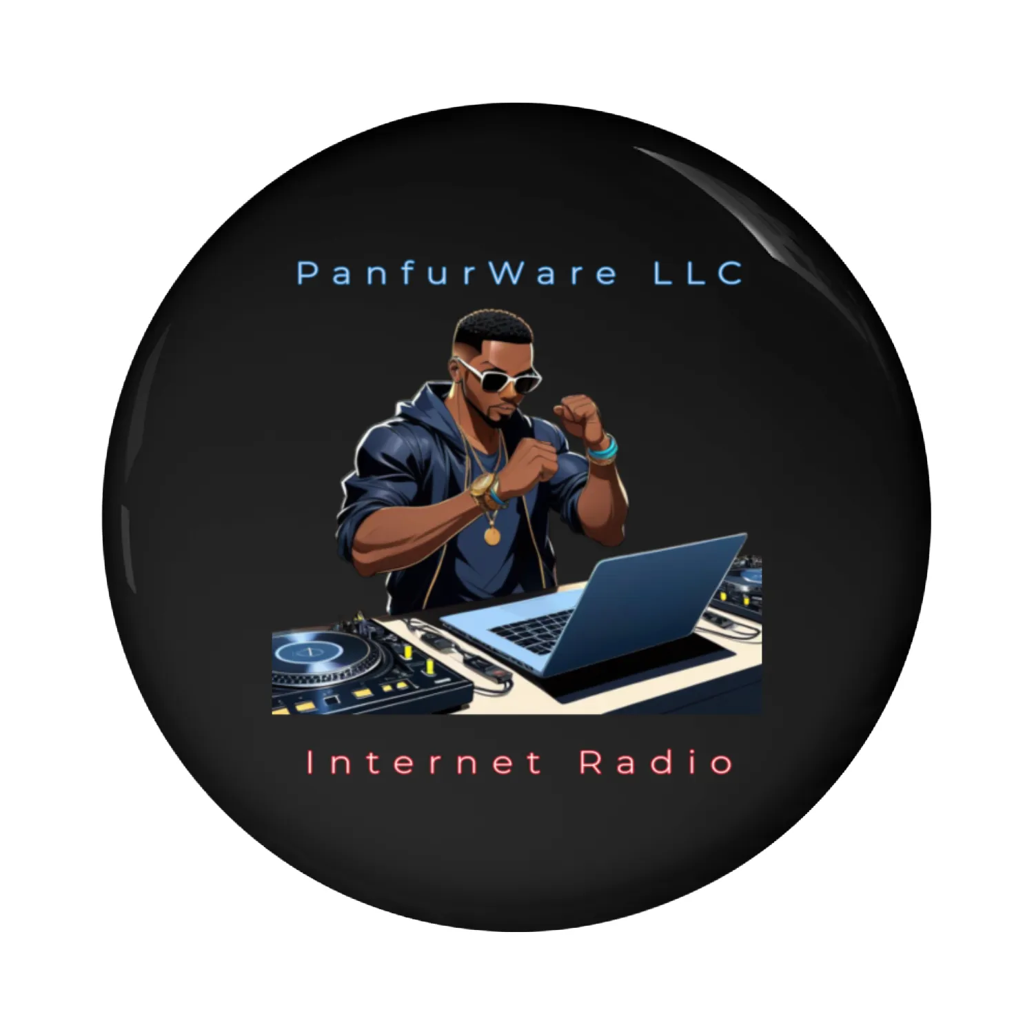 PanfurWare LLC Internet Radio - PanfurWare LLC Pin Buttons