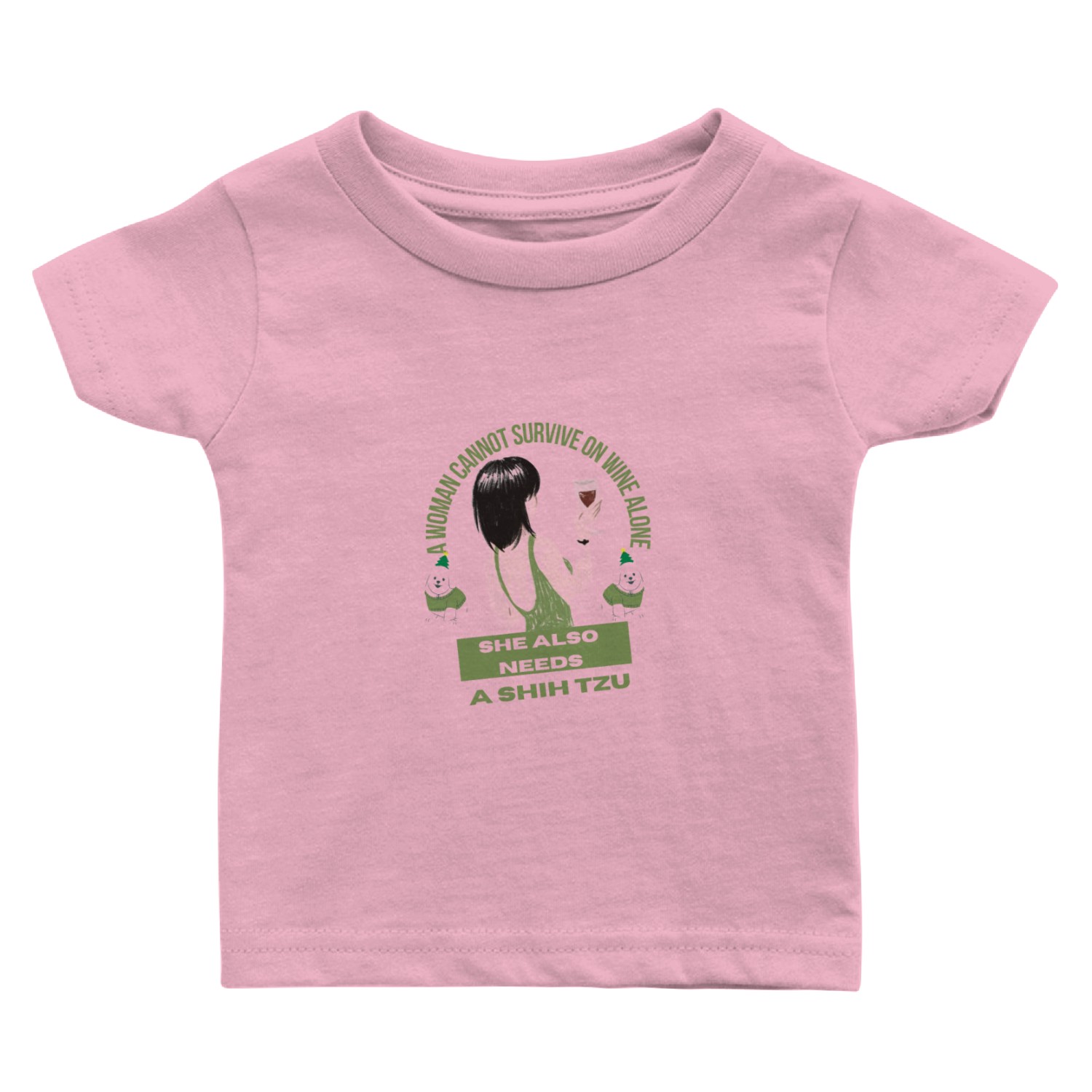 shih tzu gift shih tzu art chinese lion dog design Baby T Shirts
