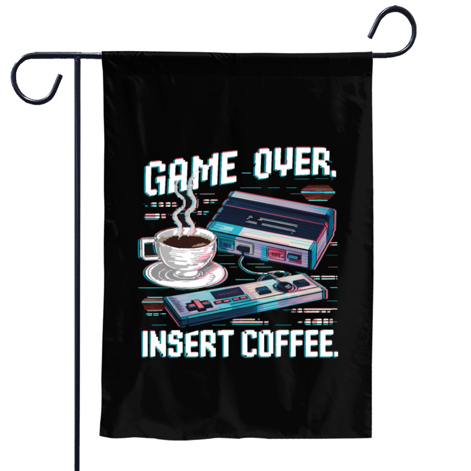Game Over Insert Coffee 01 Garden Flags