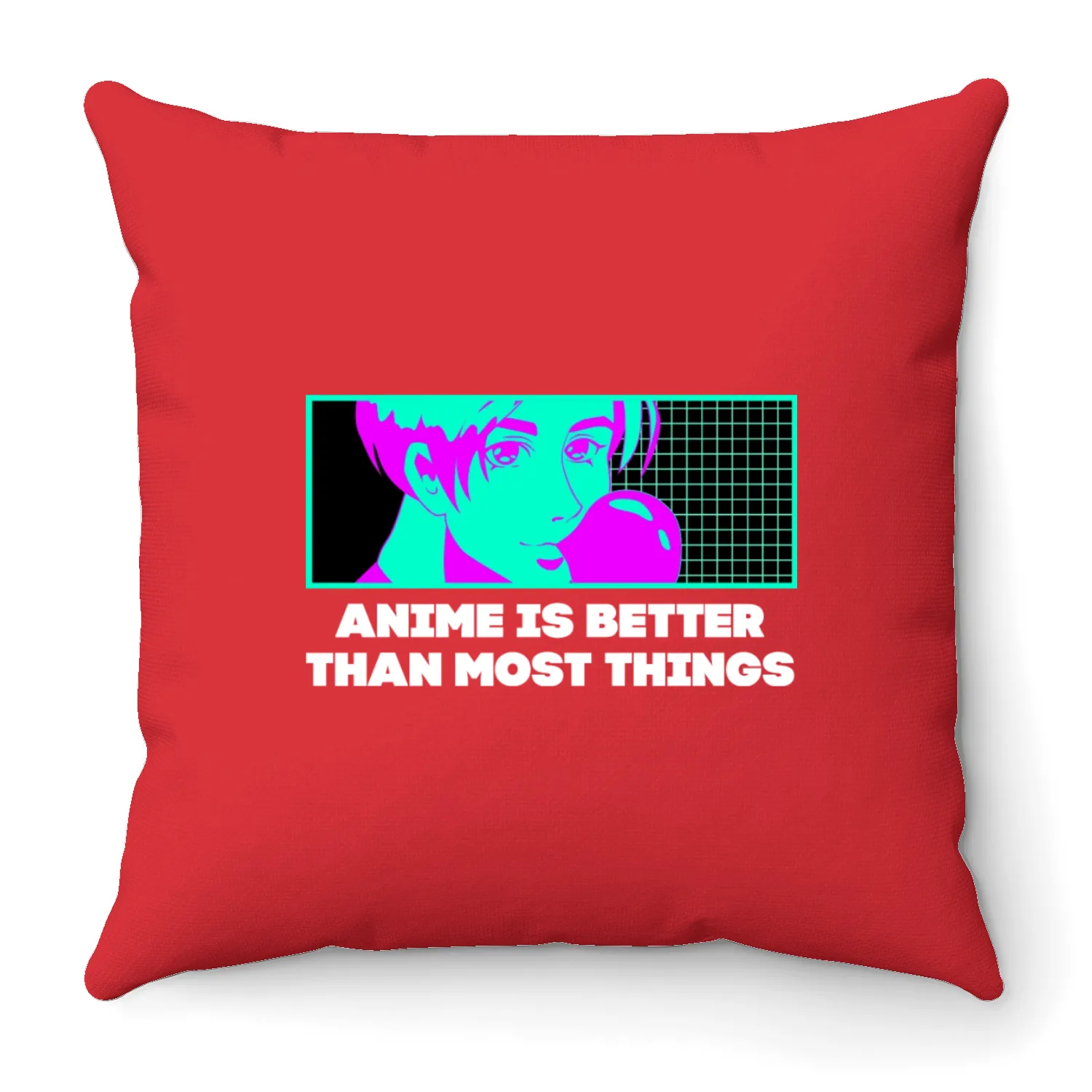 Anime Better Than Most Things Japanese Anime Lover Throw Pillows