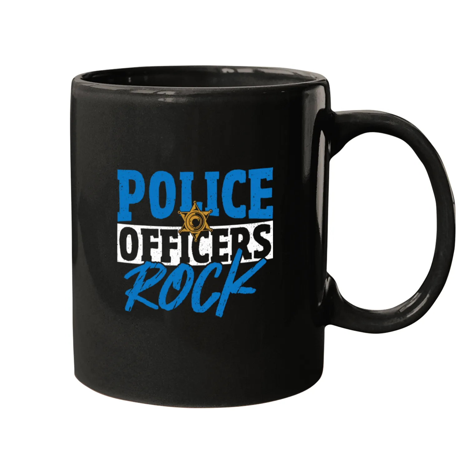Police Job Rock Policeman Cop Mugs