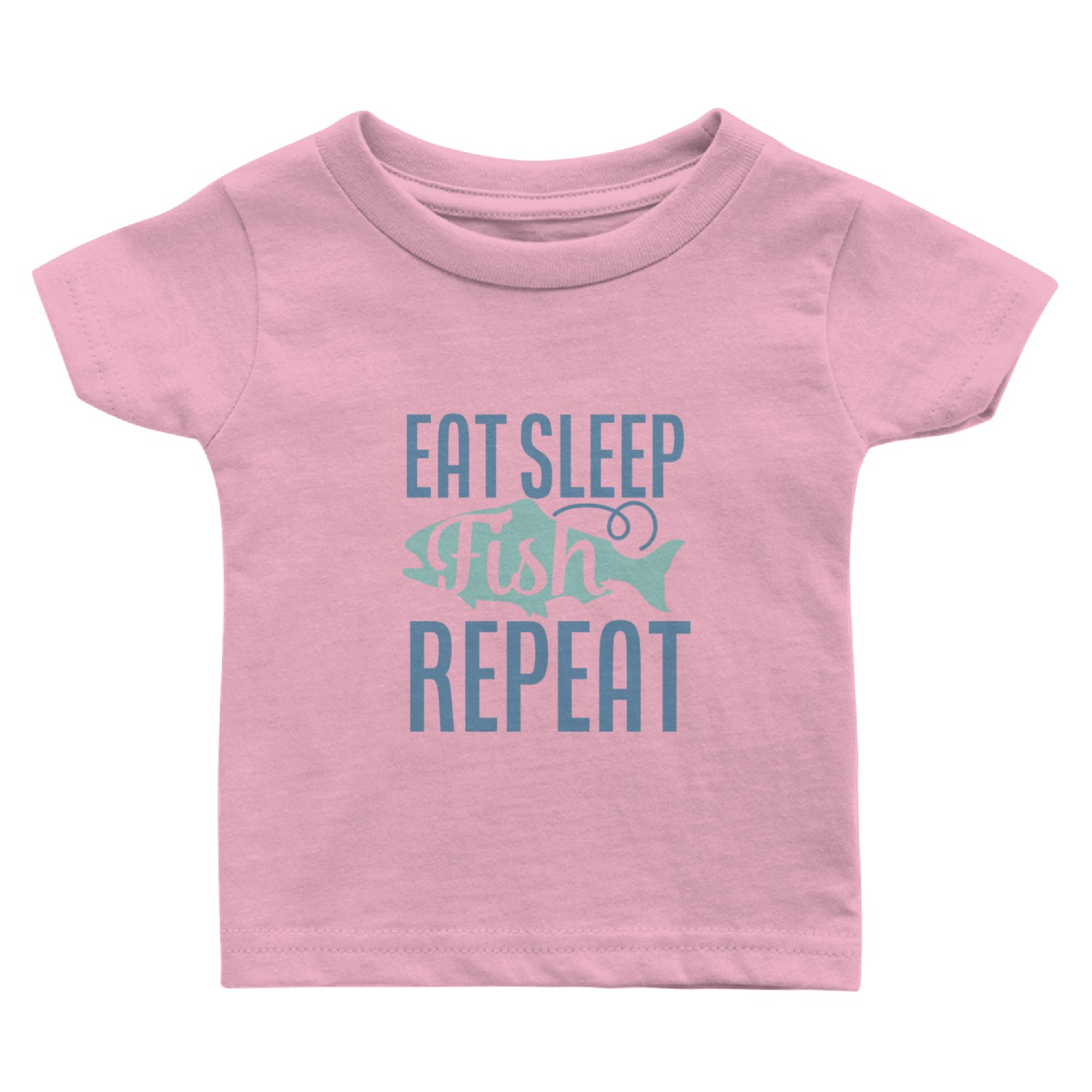 Eat Sleep Fish Repeat Baby T Shirts